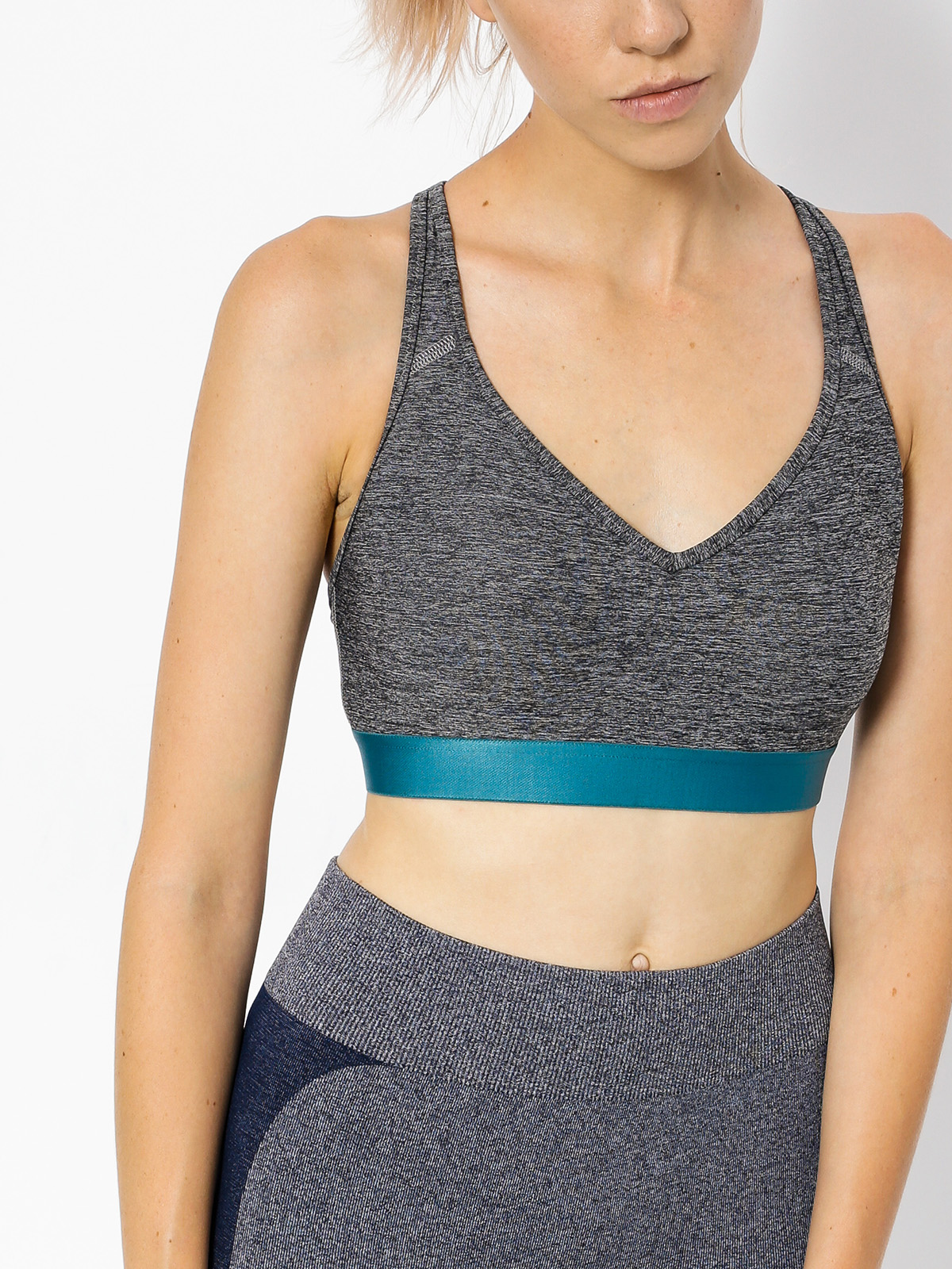 Stanik sportowy Roxy Nakko Bra Top Wmn (black heather)