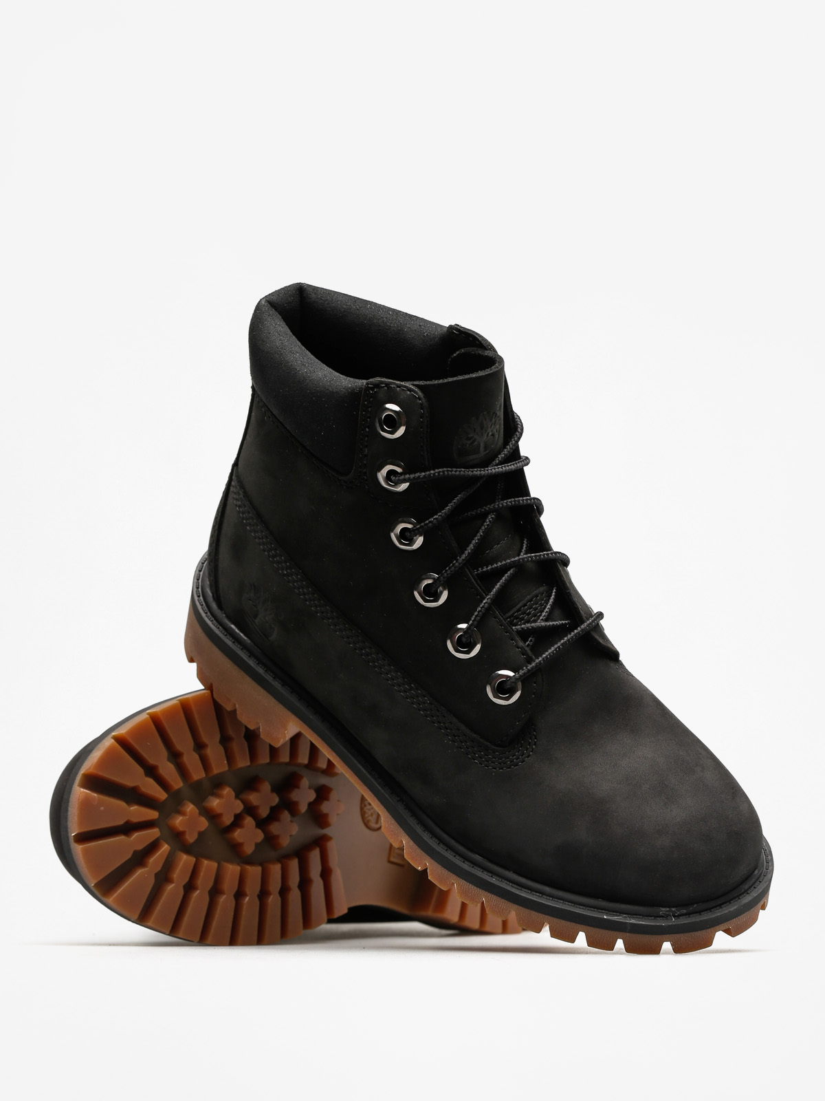 Buty dziecięce Timberland 6 In Premium Wp (black nubuck)