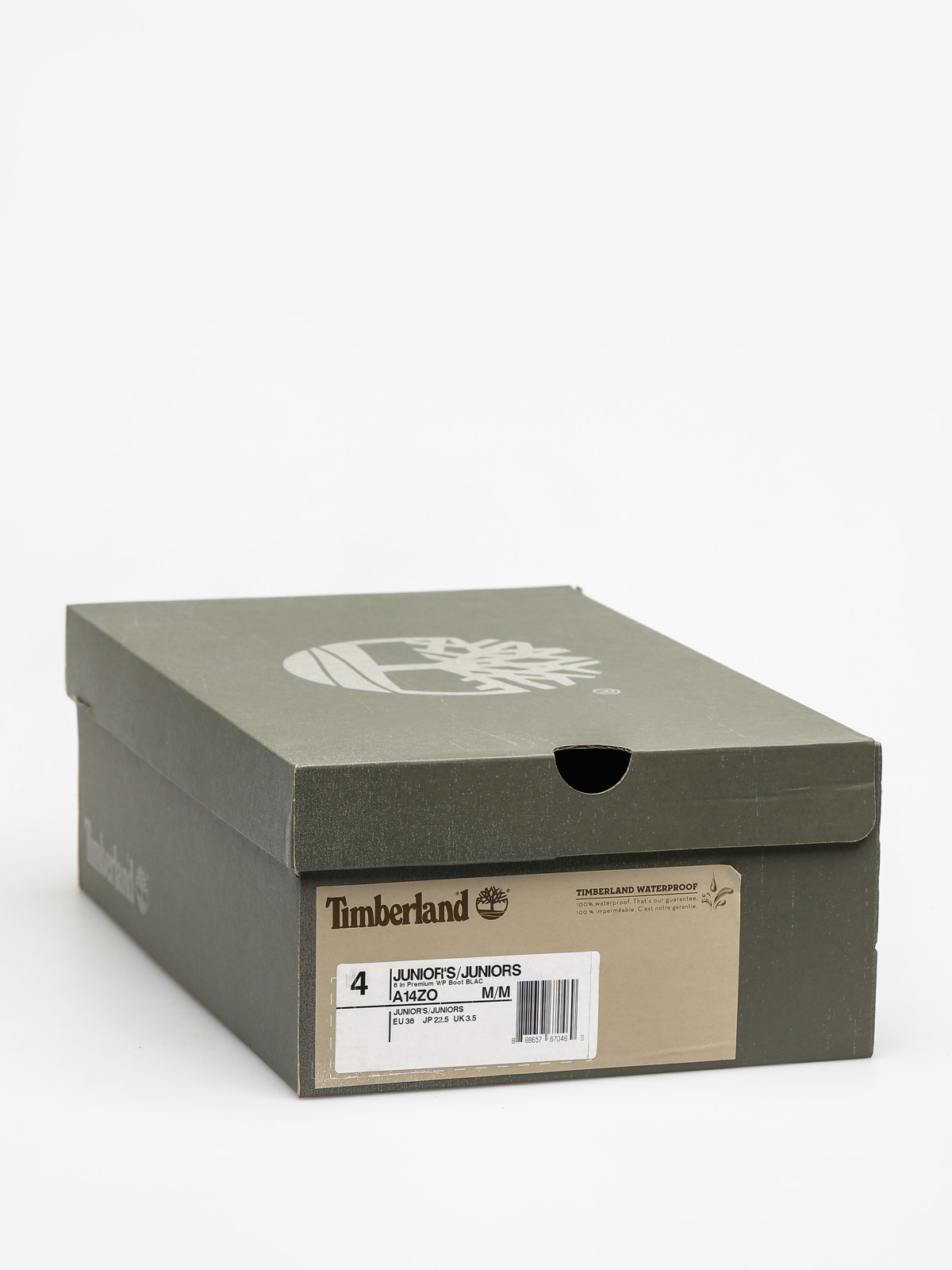 Buty dziecięce Timberland 6 In Premium Wp (black nubuck)