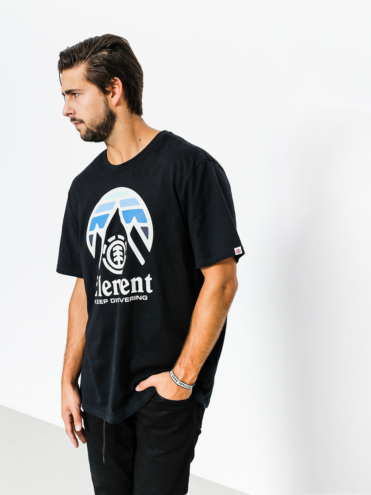 T-shirt Element Cliff (flint black)