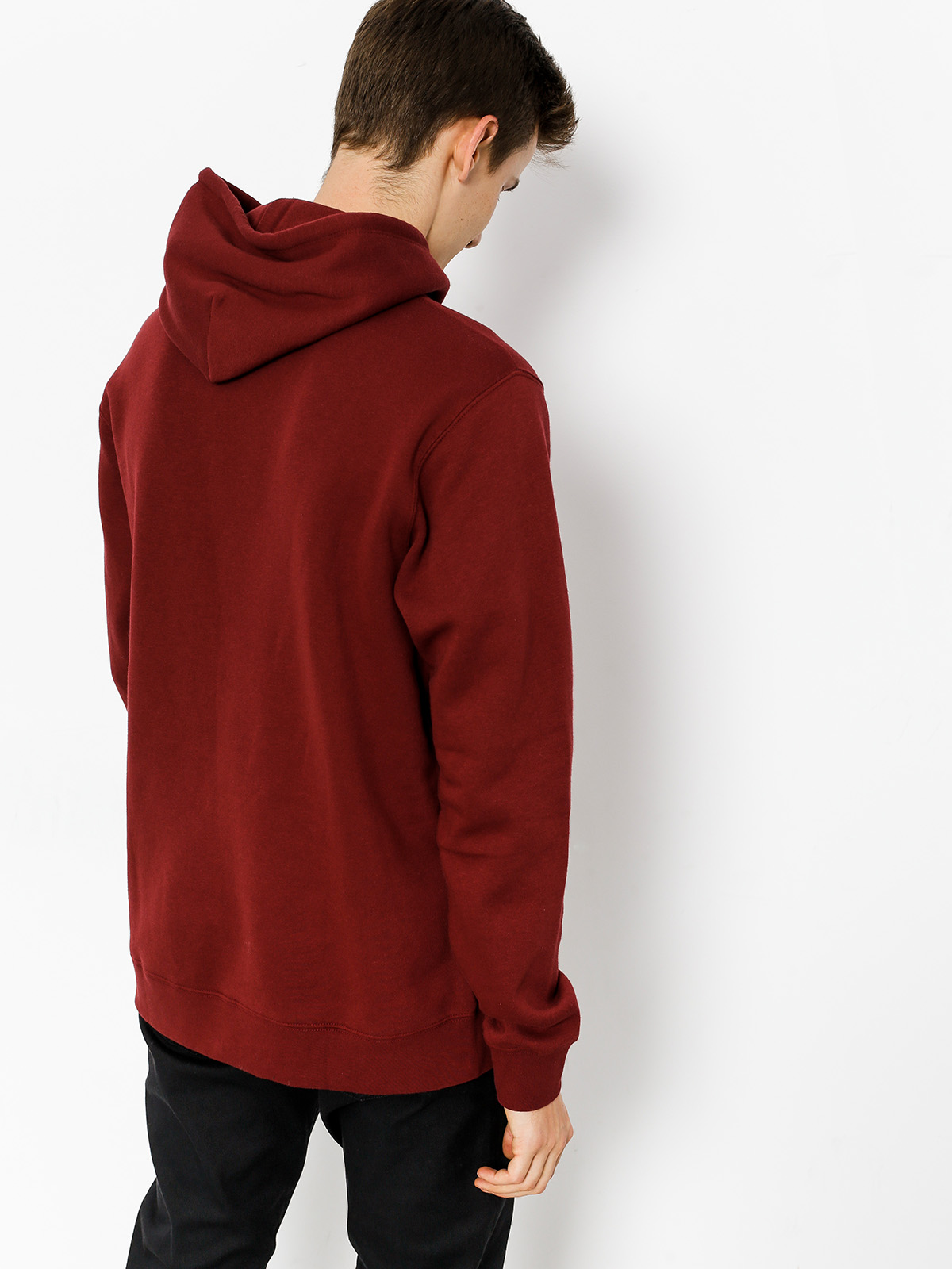 Bluza z kapturem Brixton Springfield HD (burgundy)