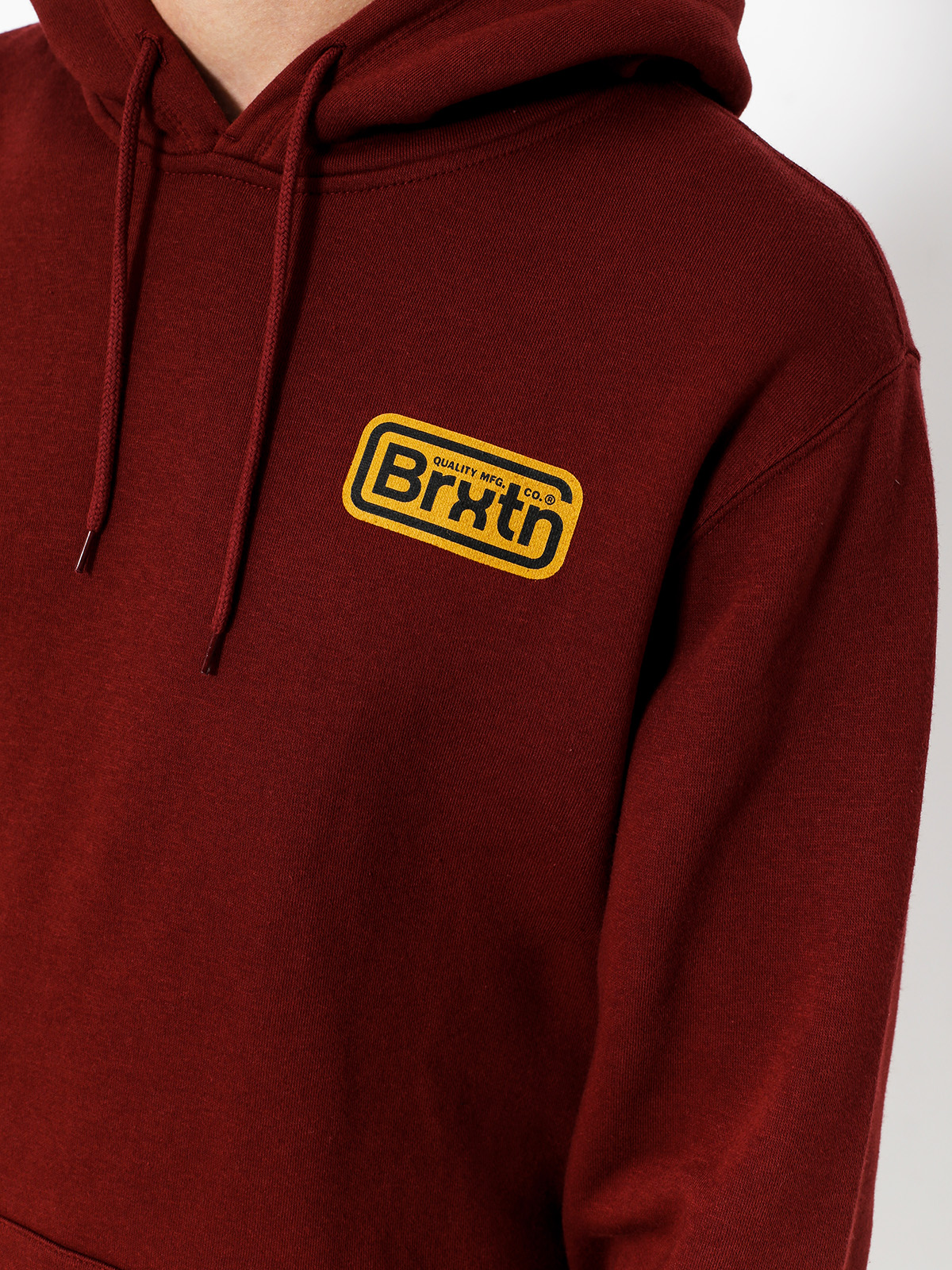 Bluza z kapturem Brixton Springfield HD (burgundy)