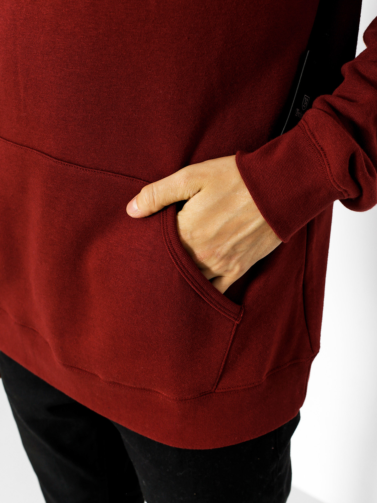 Bluza z kapturem Brixton Springfield HD (burgundy)