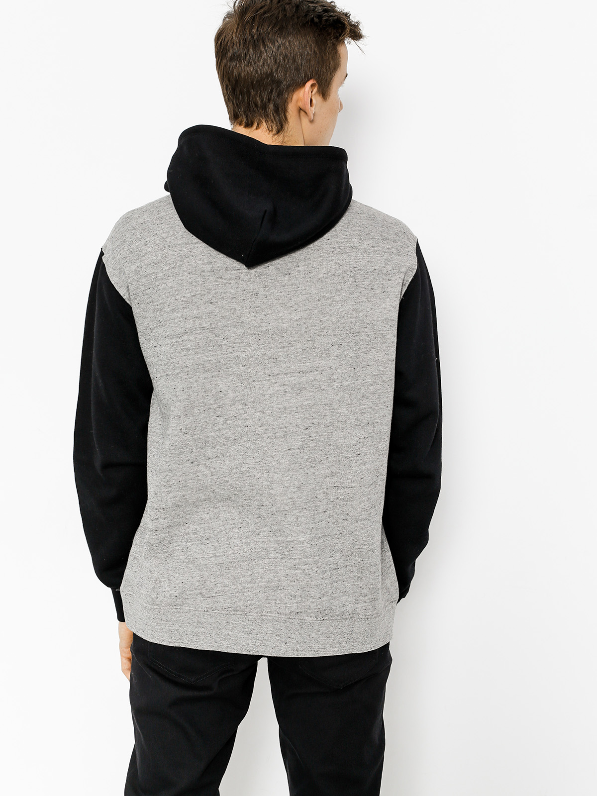 Bluza z kapturem Brixton Native HD (heather grey/black)