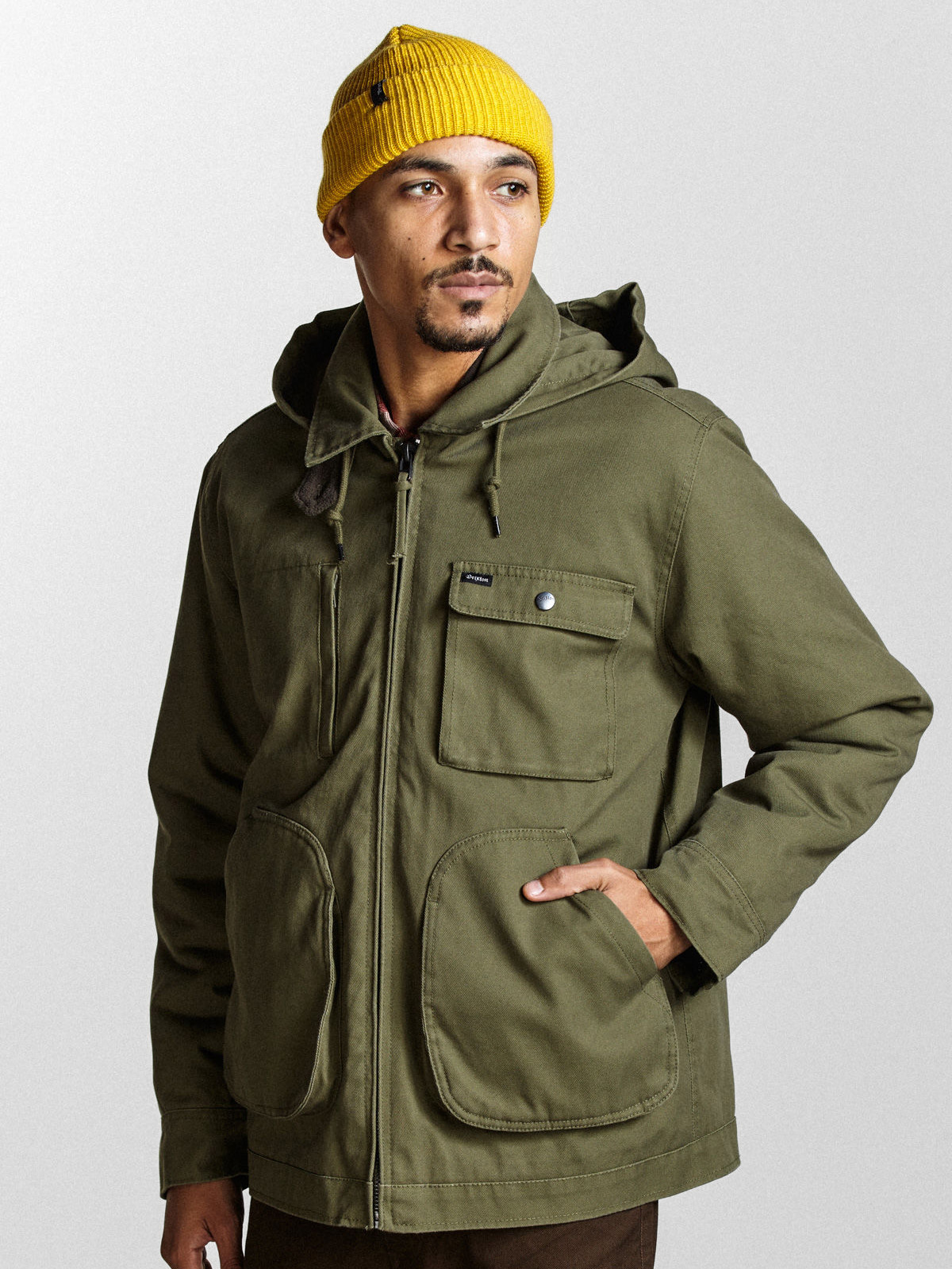 Czapka zimowa Brixton Heist Beanie (mustard)