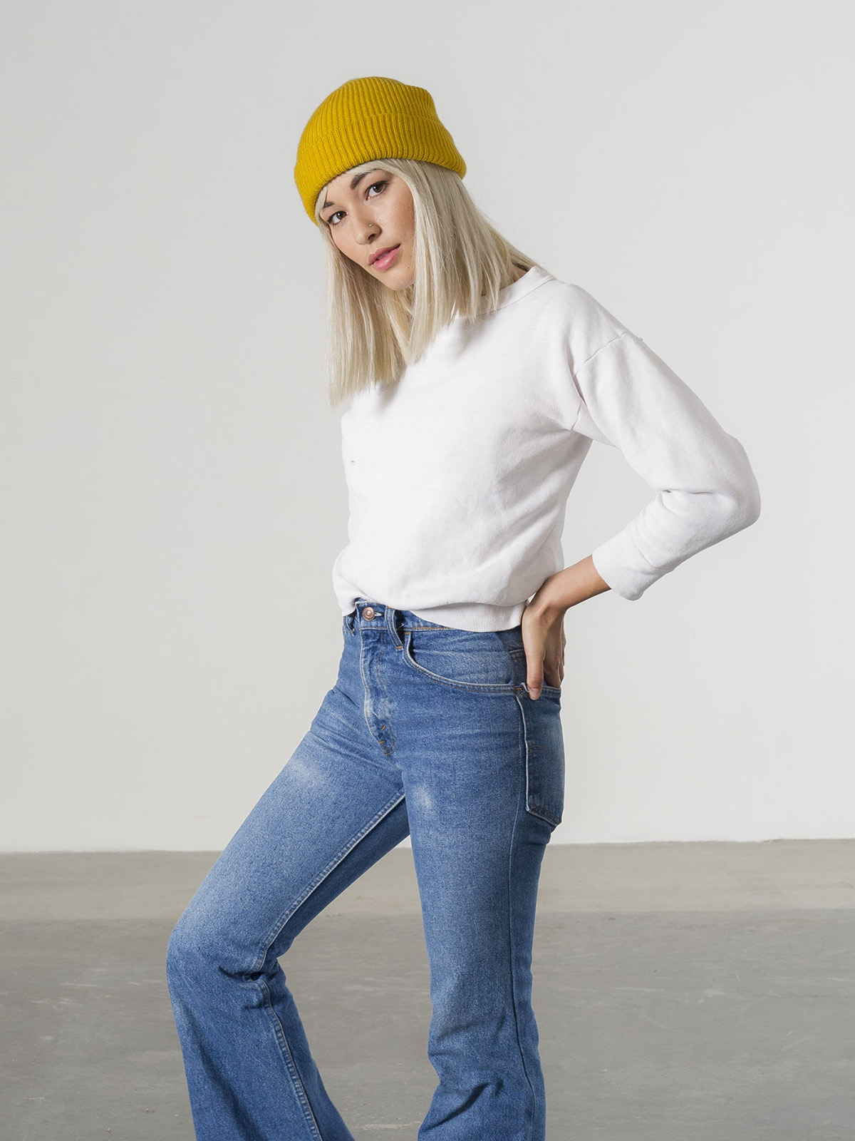 Czapka zimowa Brixton Heist Beanie (mustard)