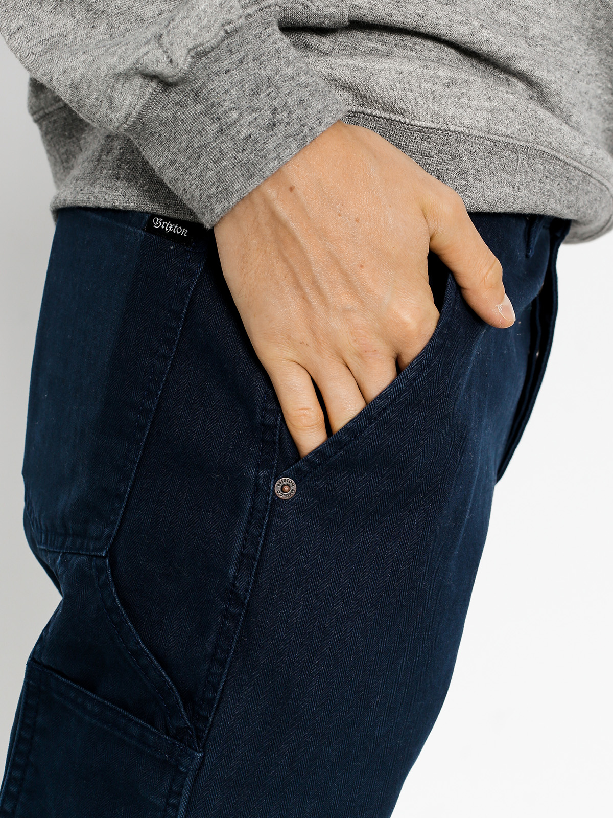 Spodnie Brixton Fleet Rgd Carp (navy)