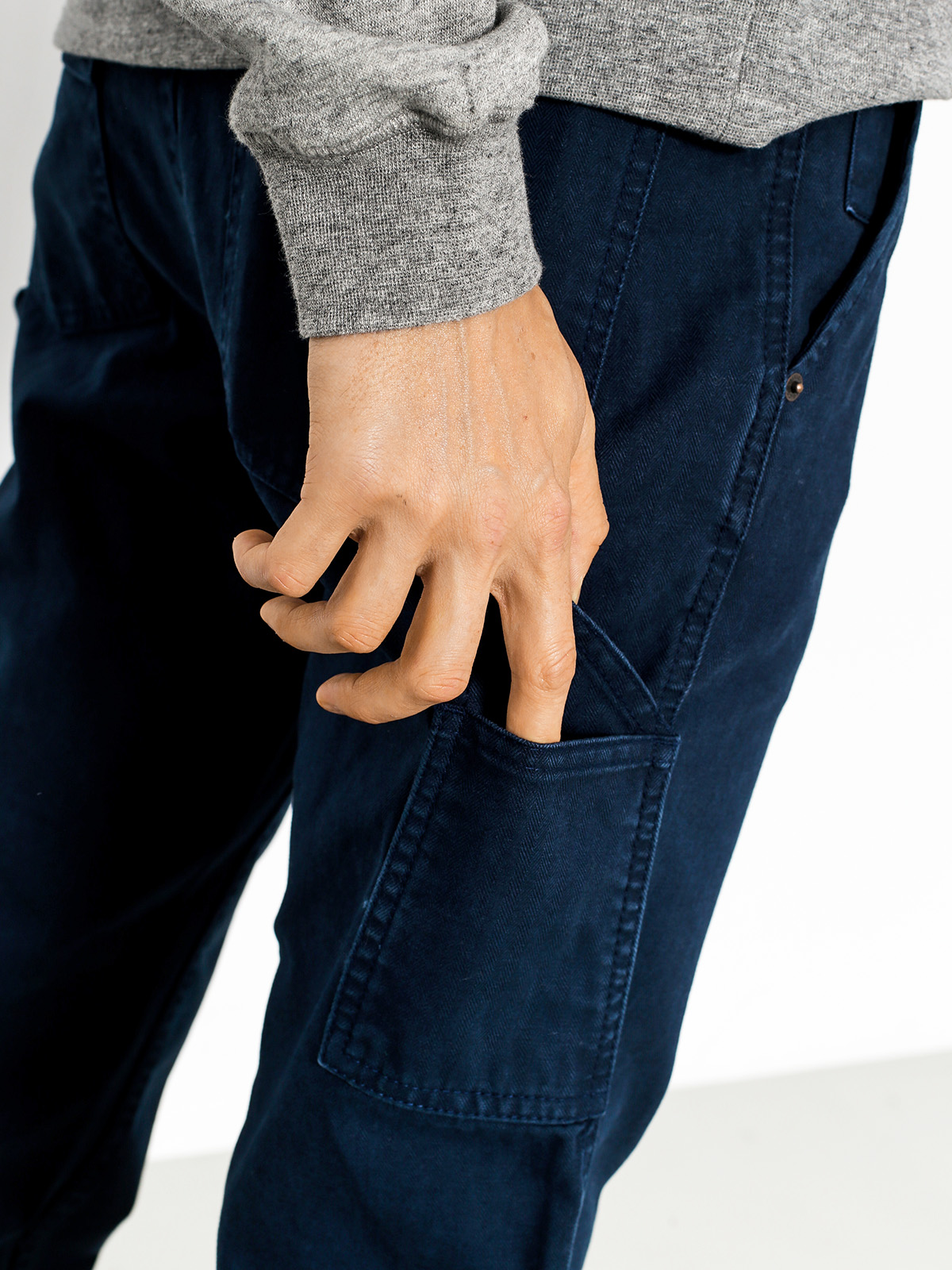 Spodnie Brixton Fleet Rgd Carp (navy)