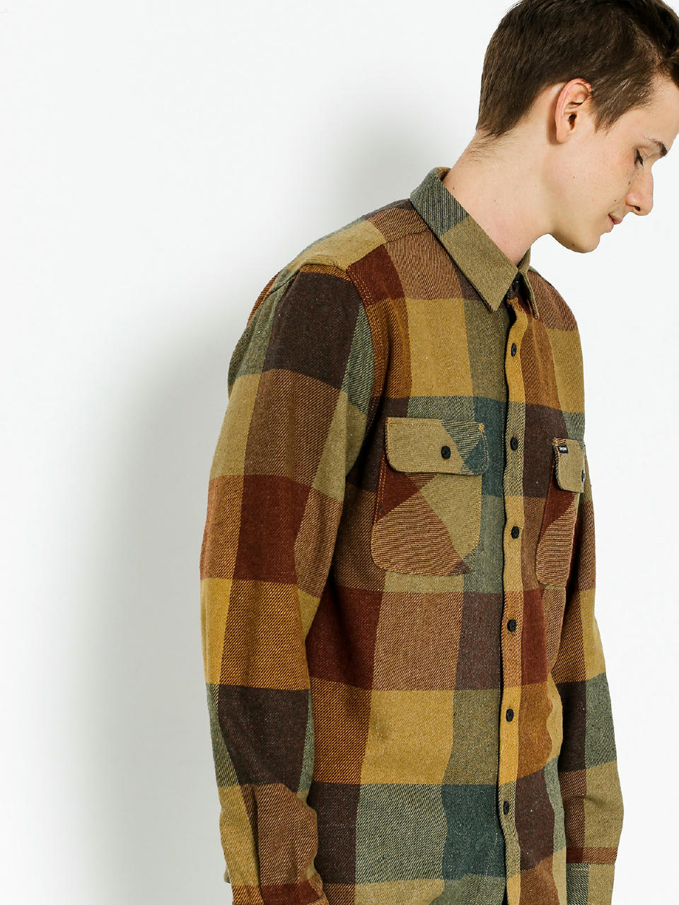 Koszula Brixton Bowery Flannel Ls (rust/copper)