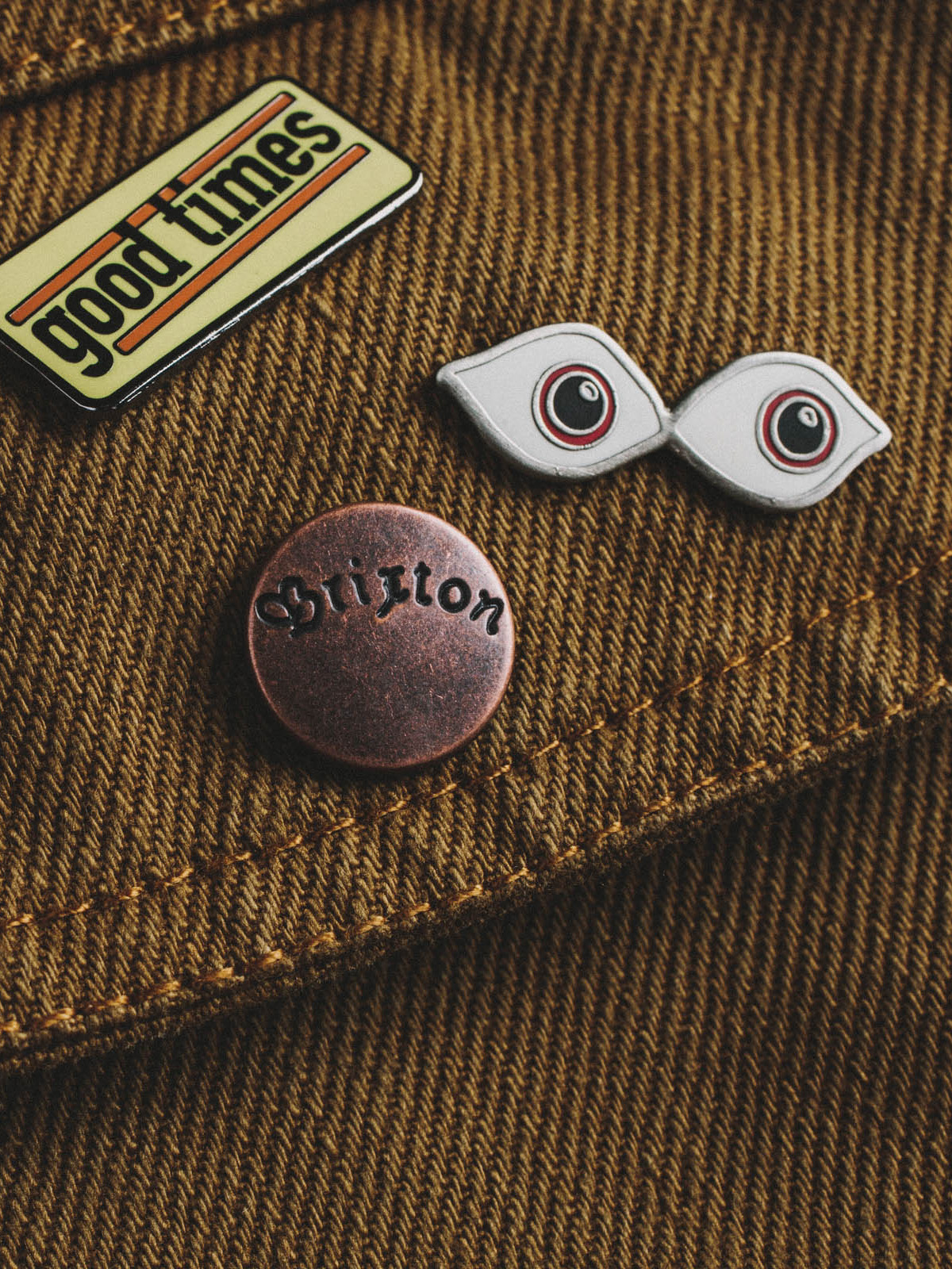 Przypinki Brixton Times Pin Pack (multi)