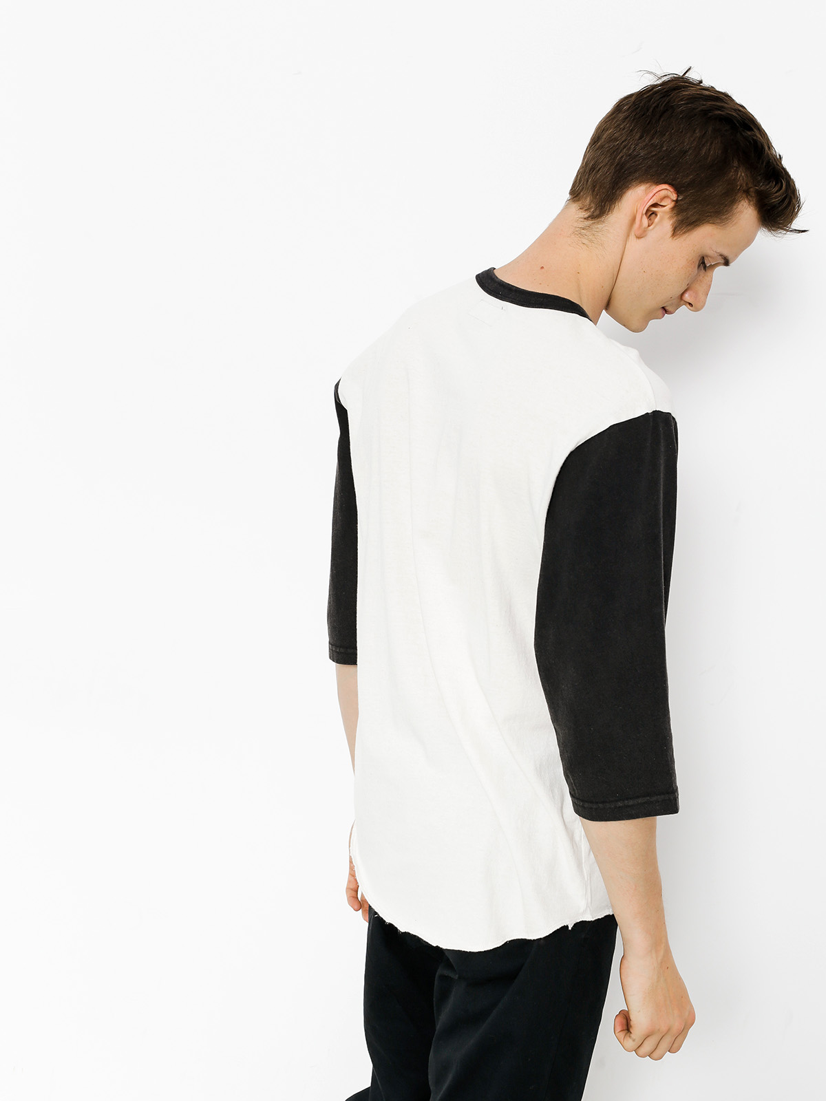 T-shirt Brixton Native Wshd 3I4 (off white/black)