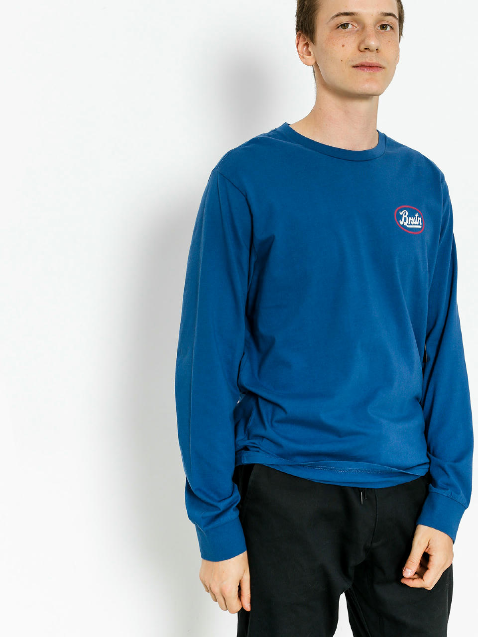 Longsleeve Brixton Kansas (deep blue)