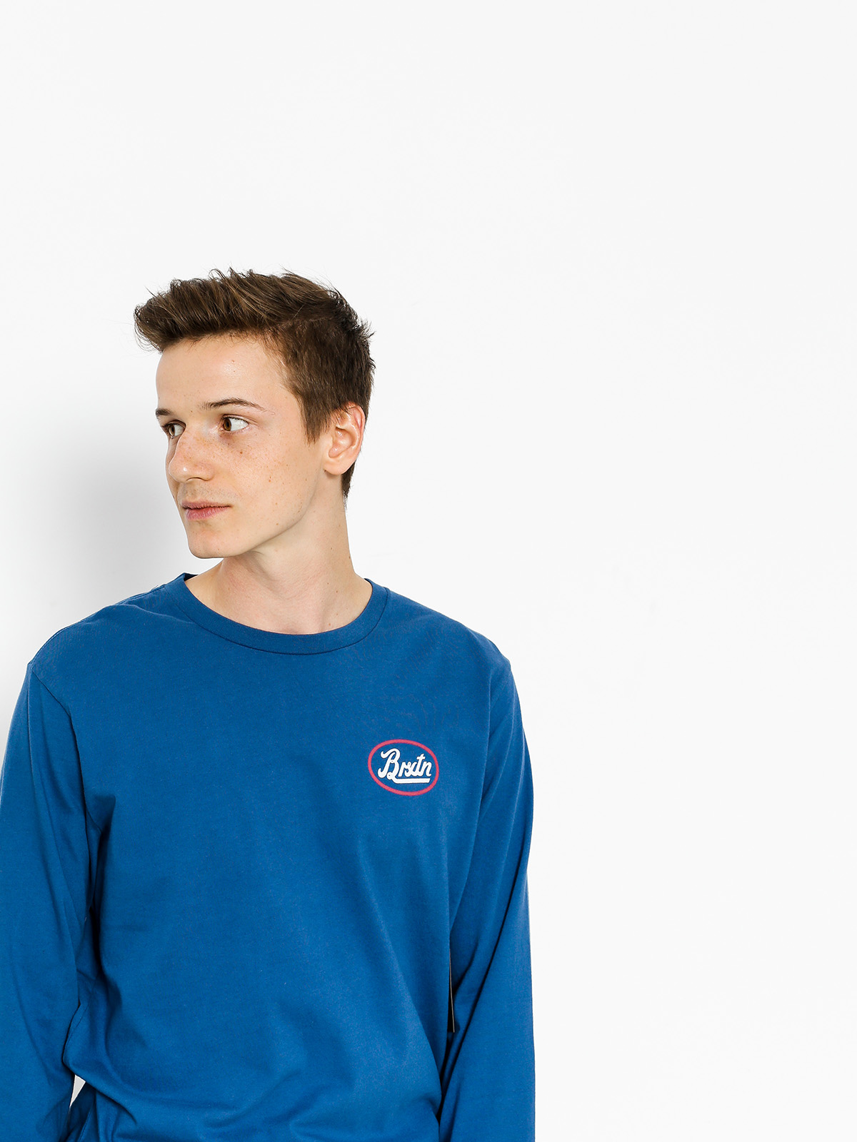 Longsleeve Brixton Kansas (deep blue)