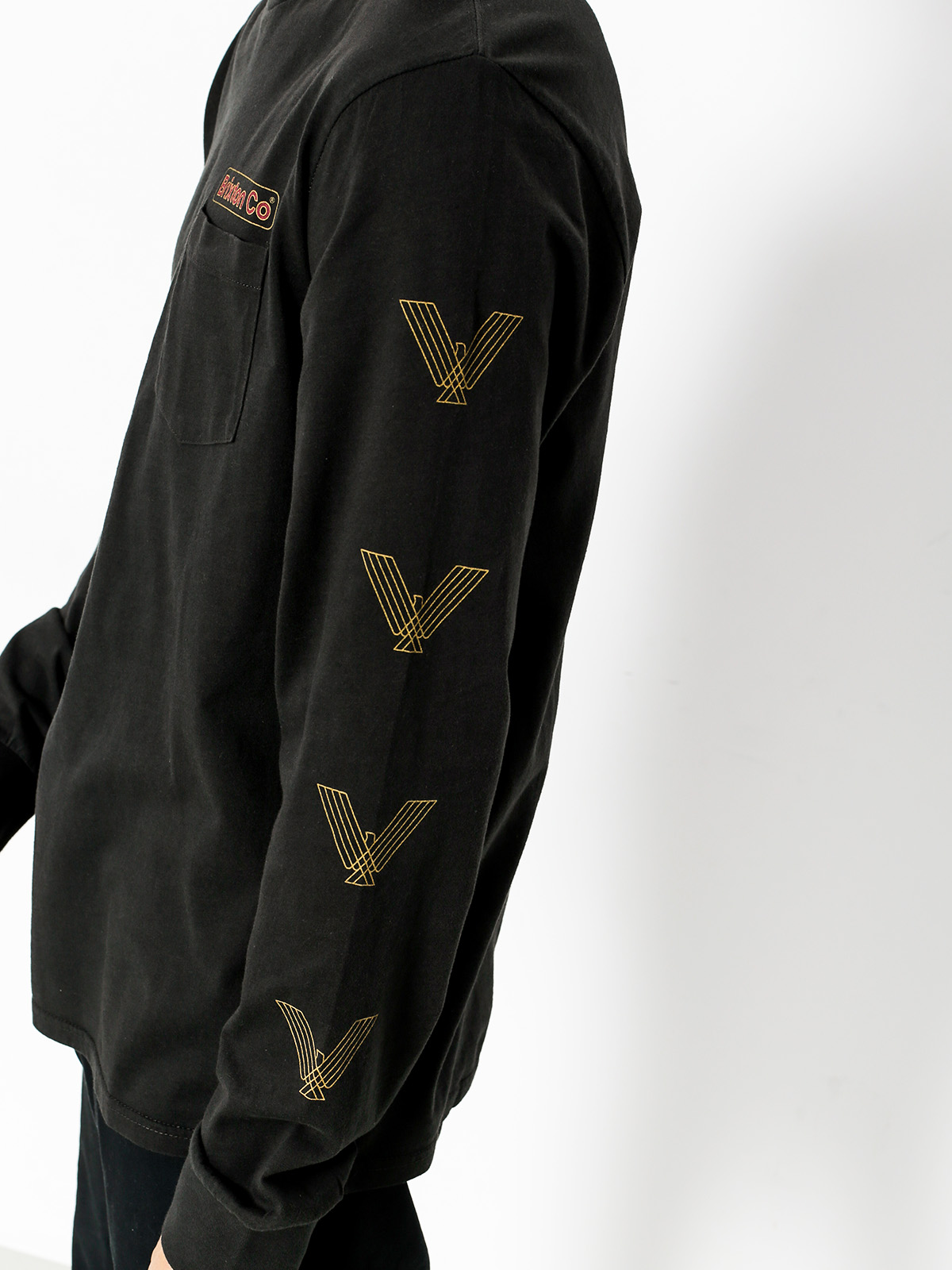 Longsleeve Brixton Maron Pkt (washed black)