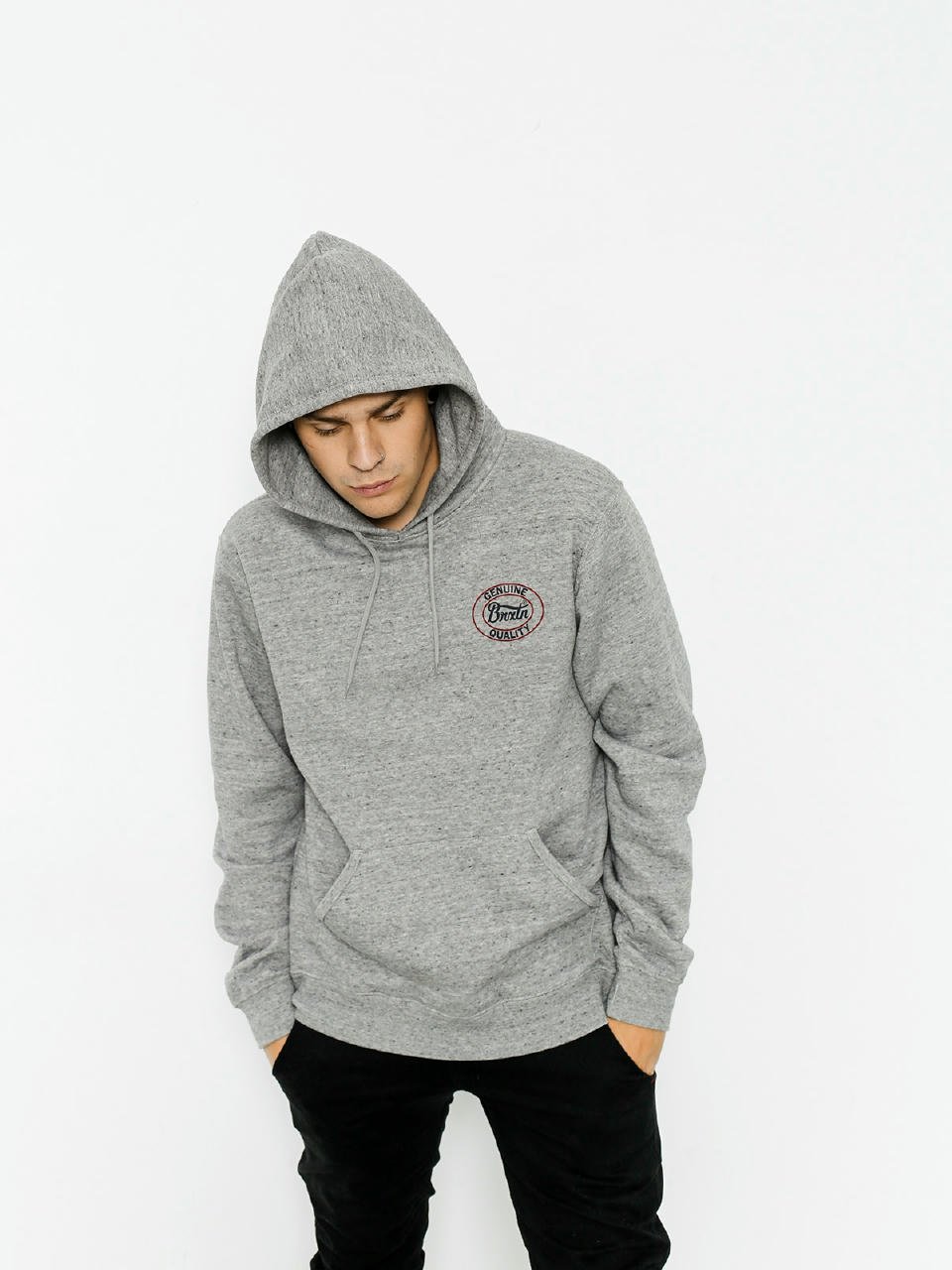 Bluza z kapturem Brixton Merced HD (heather grey)