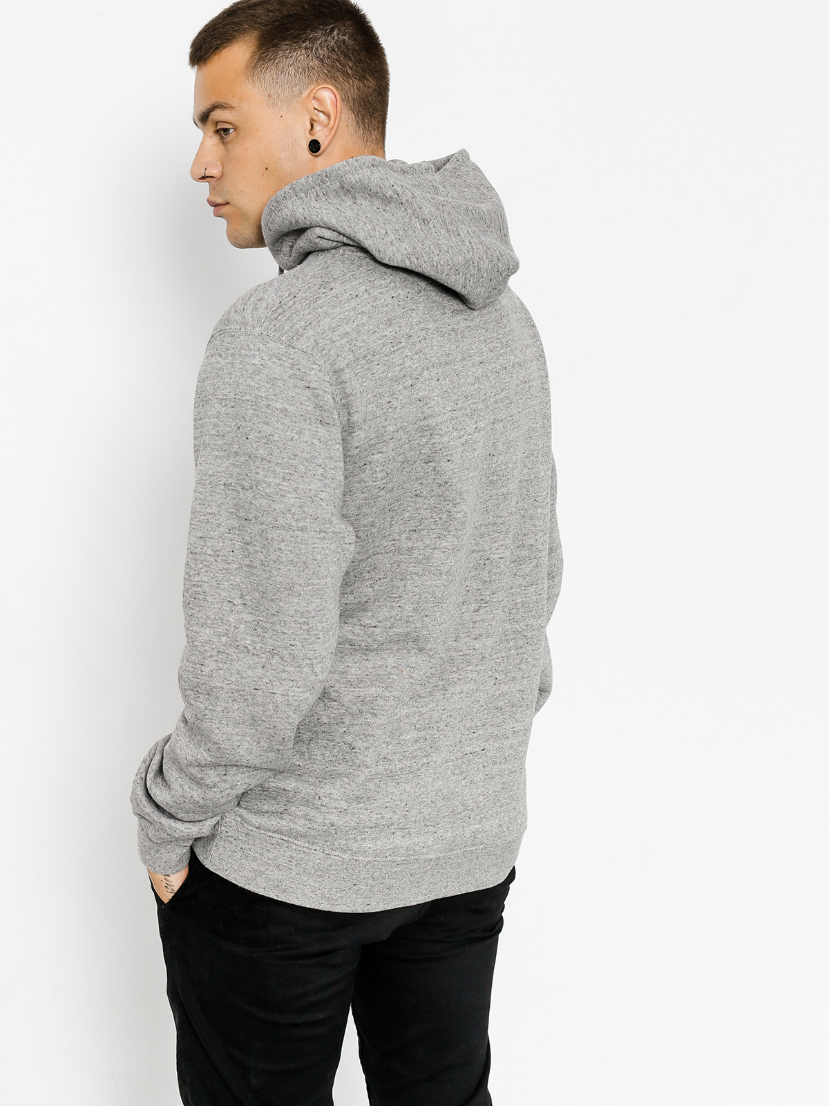 Bluza z kapturem Brixton Merced HD (heather grey)
