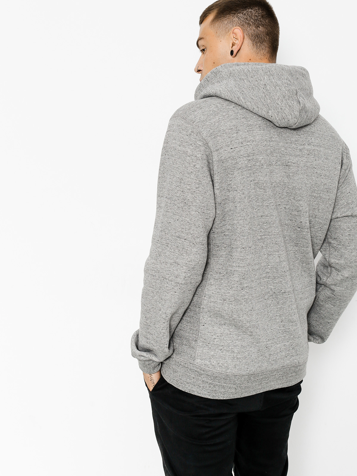 Bluza z kapturem Brixton Bering ZHD (heather grey)