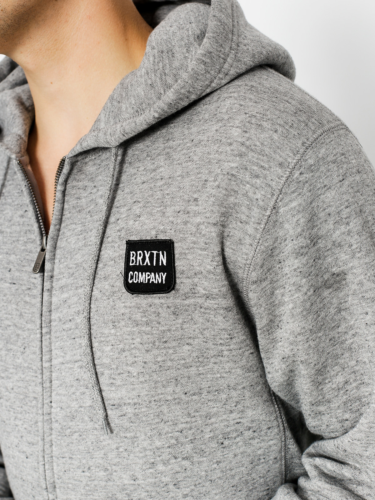 Bluza z kapturem Brixton Bering ZHD (heather grey)