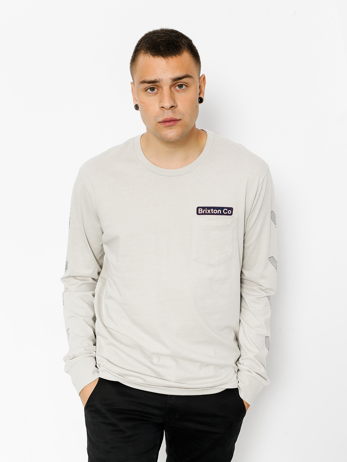 Longsleeve Brixton Maron Pkt (stone)