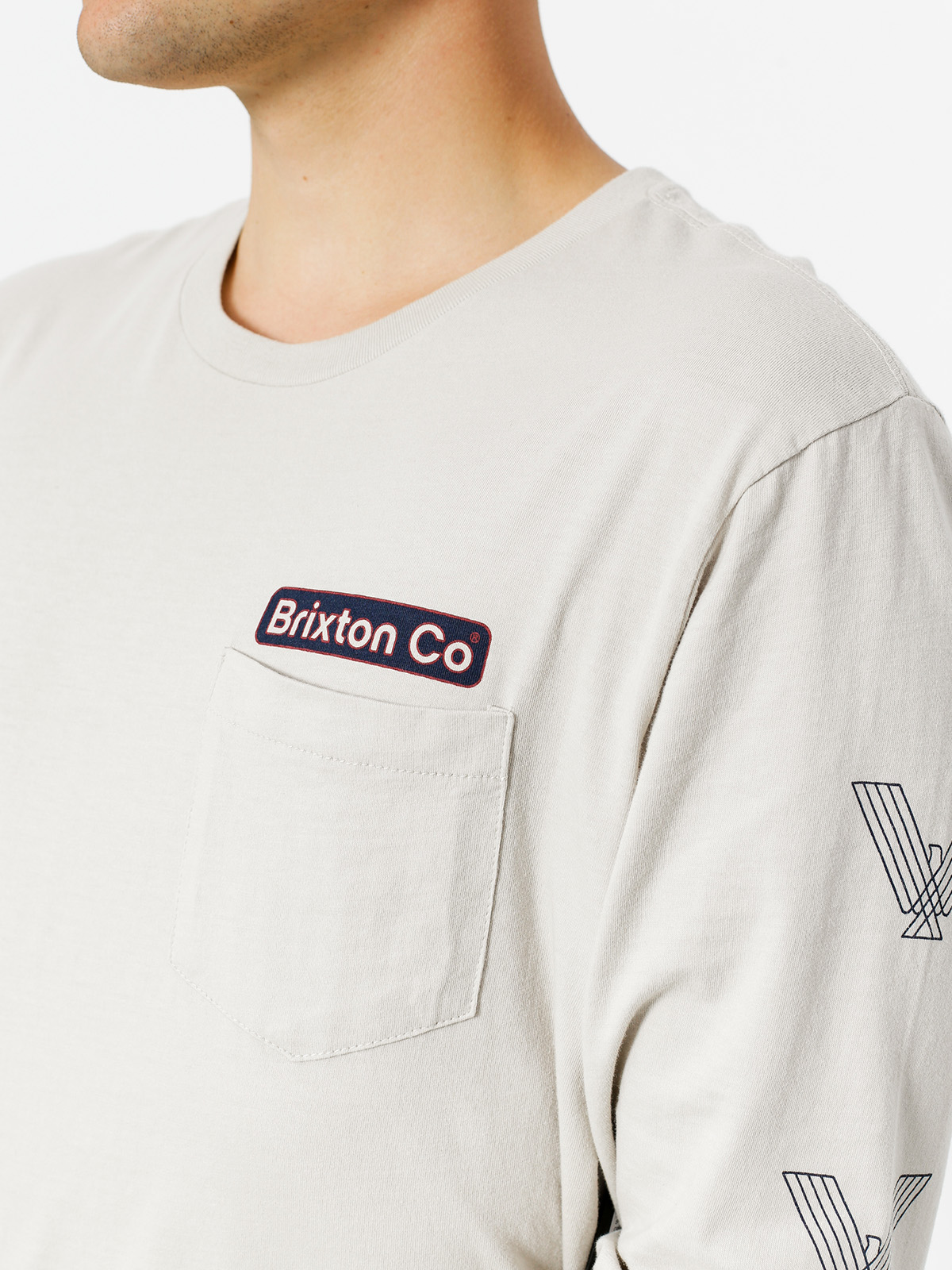 Longsleeve Brixton Maron Pkt (stone)