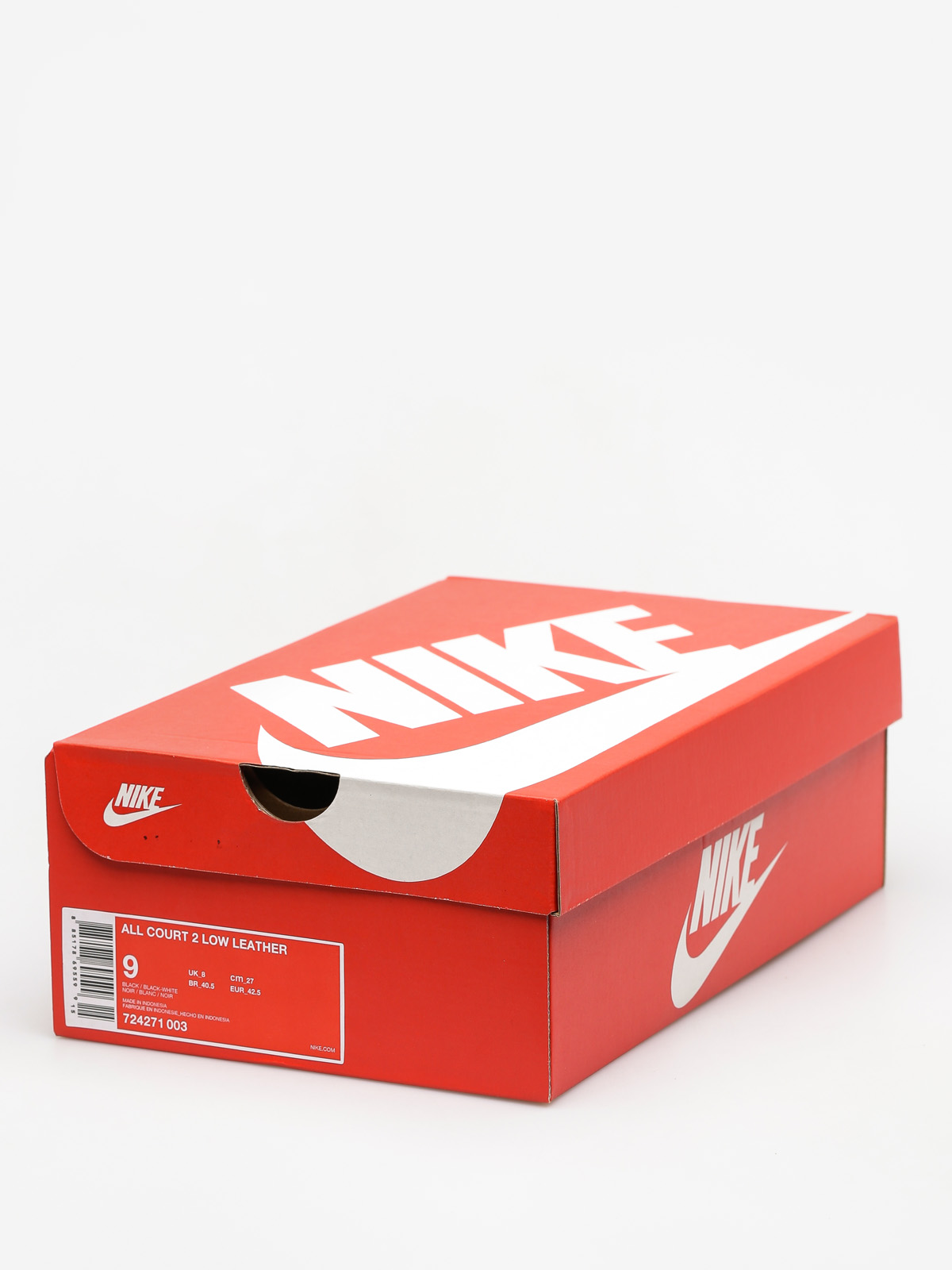 Buty Nike All Court 2 Low Leather (black/black white)