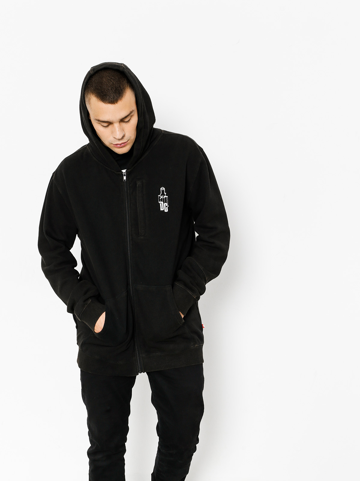 Bluza z kapturem DC Sk8 Mafia Stash ZHD (black)