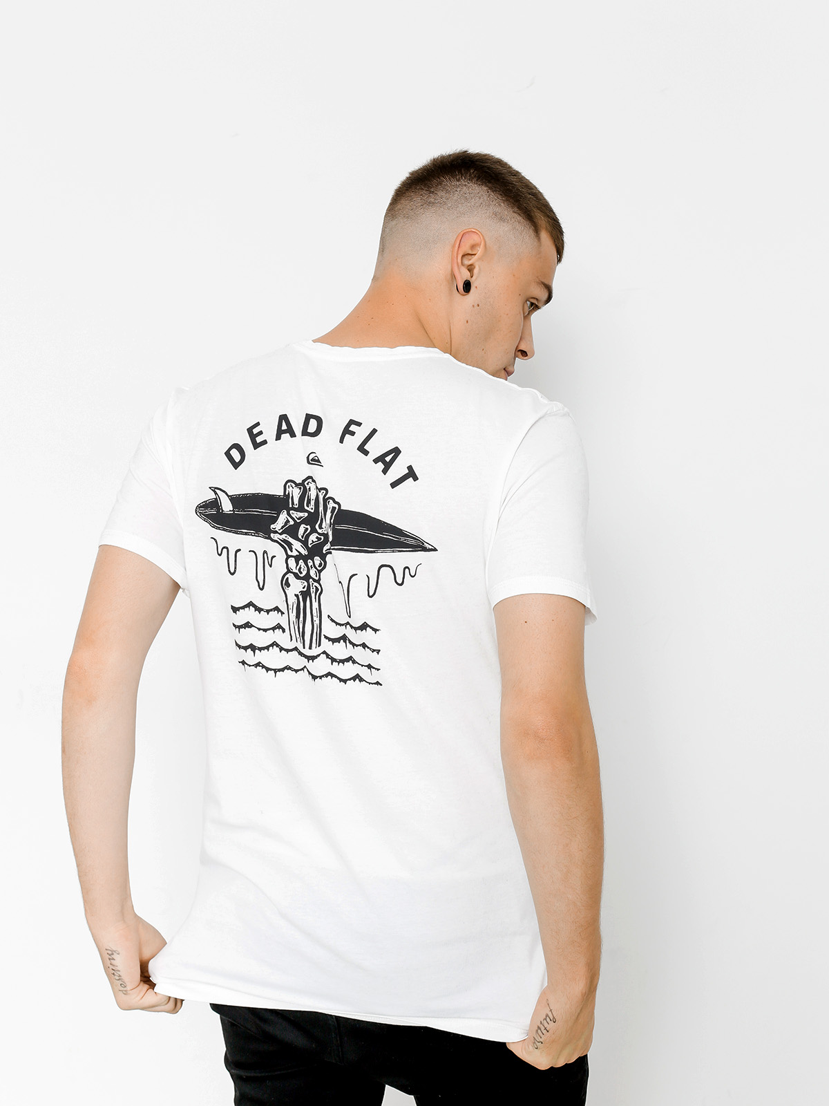 T-shirt Quiksilver Garment Dye Dead Flat (white)