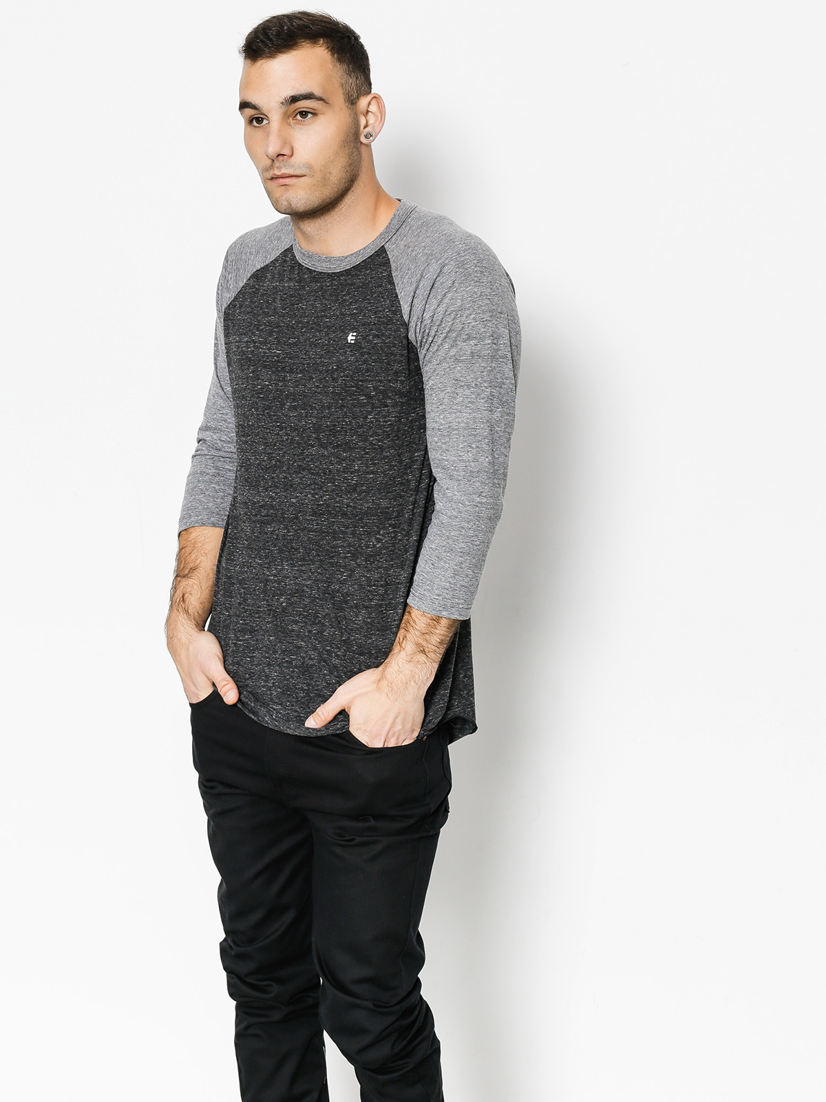 Koszulka Etnies Lead Off Raglan (grey/grey)