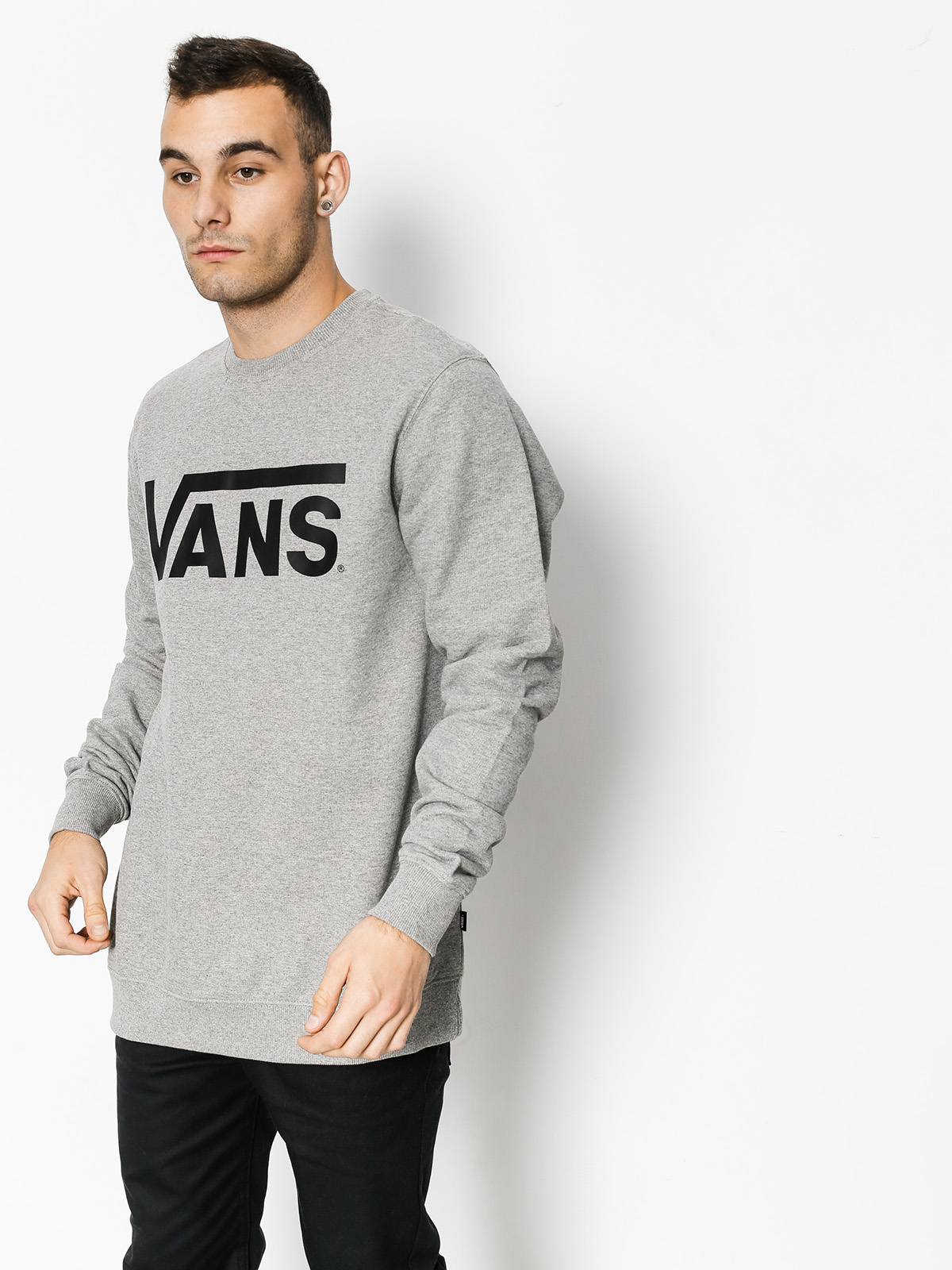 Bluza Vans Classic Crew (concrete heather/black)