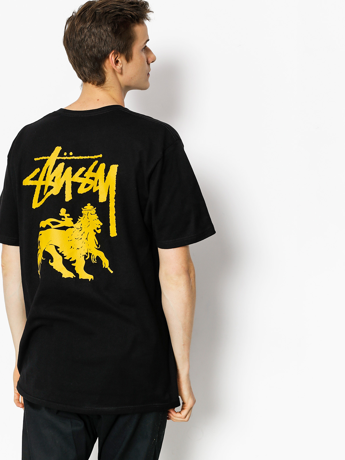 T-shirt Stussy Stock Lion (black)