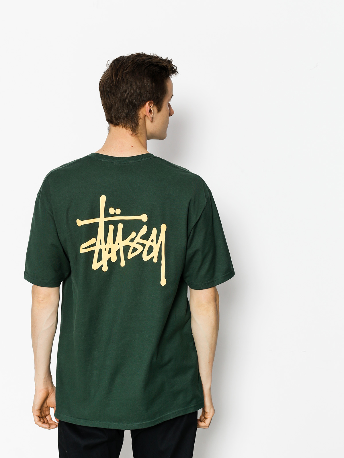 T-shirt Stussy Basic Stussy (dark forest)