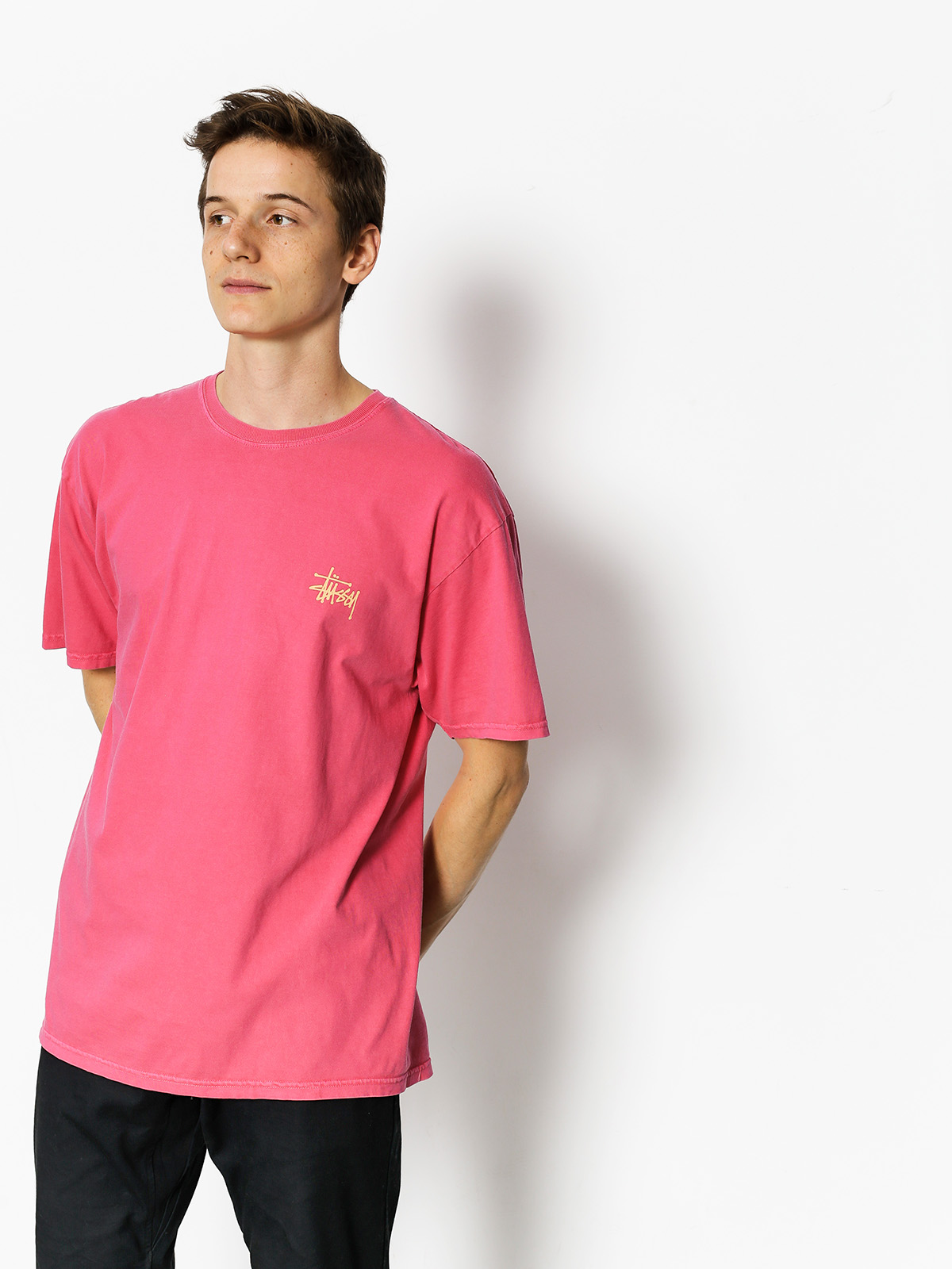 T-shirt Stussy Wave Dragon Pig Dyed (rose)