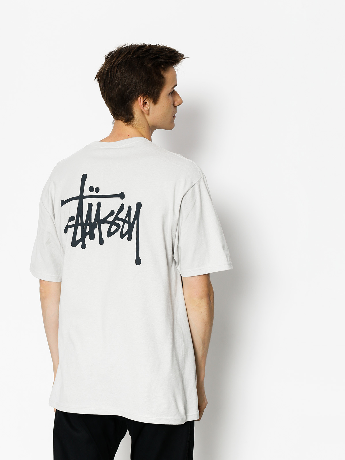 T-shirt Stussy Basic Stussy (fog)