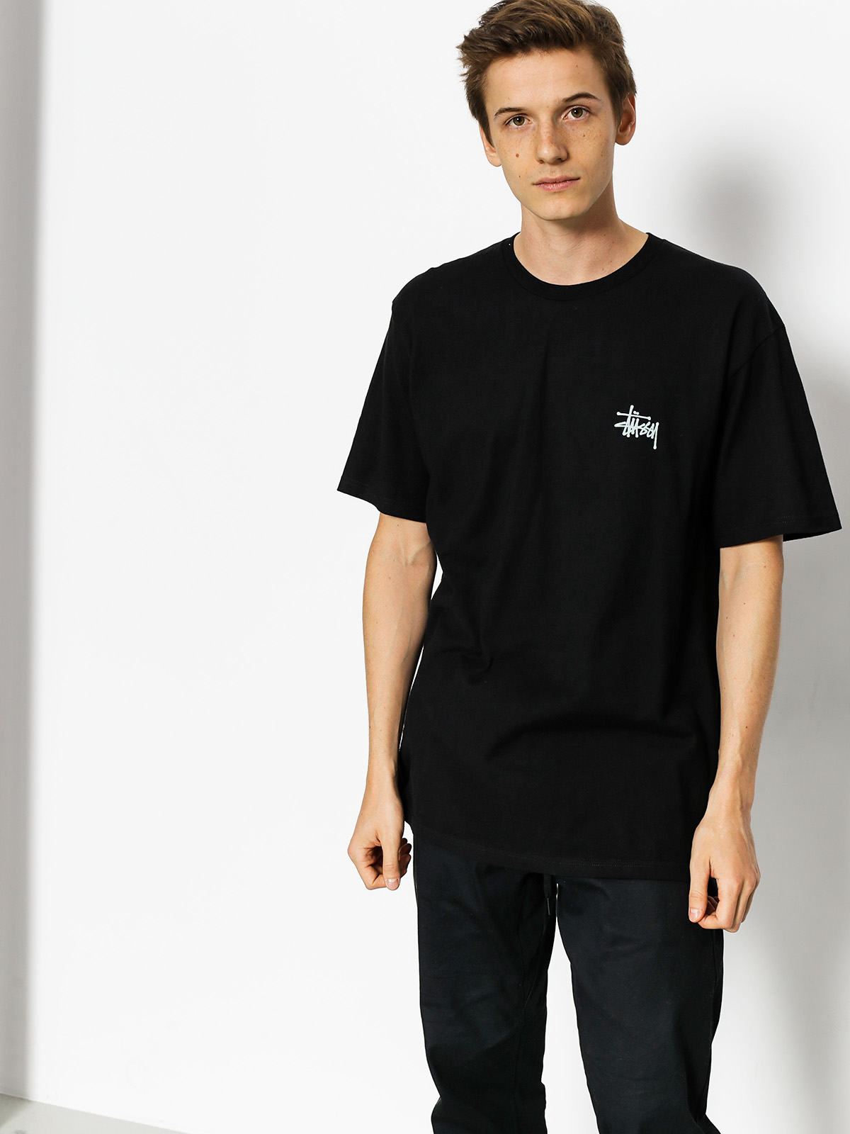 T-shirt Stussy Basic Stussy (black)