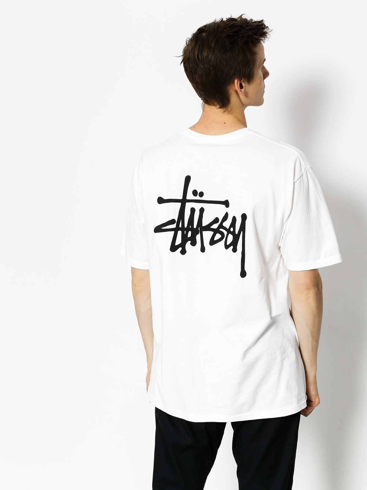 T-shirt Stussy Basic Stussy (white)