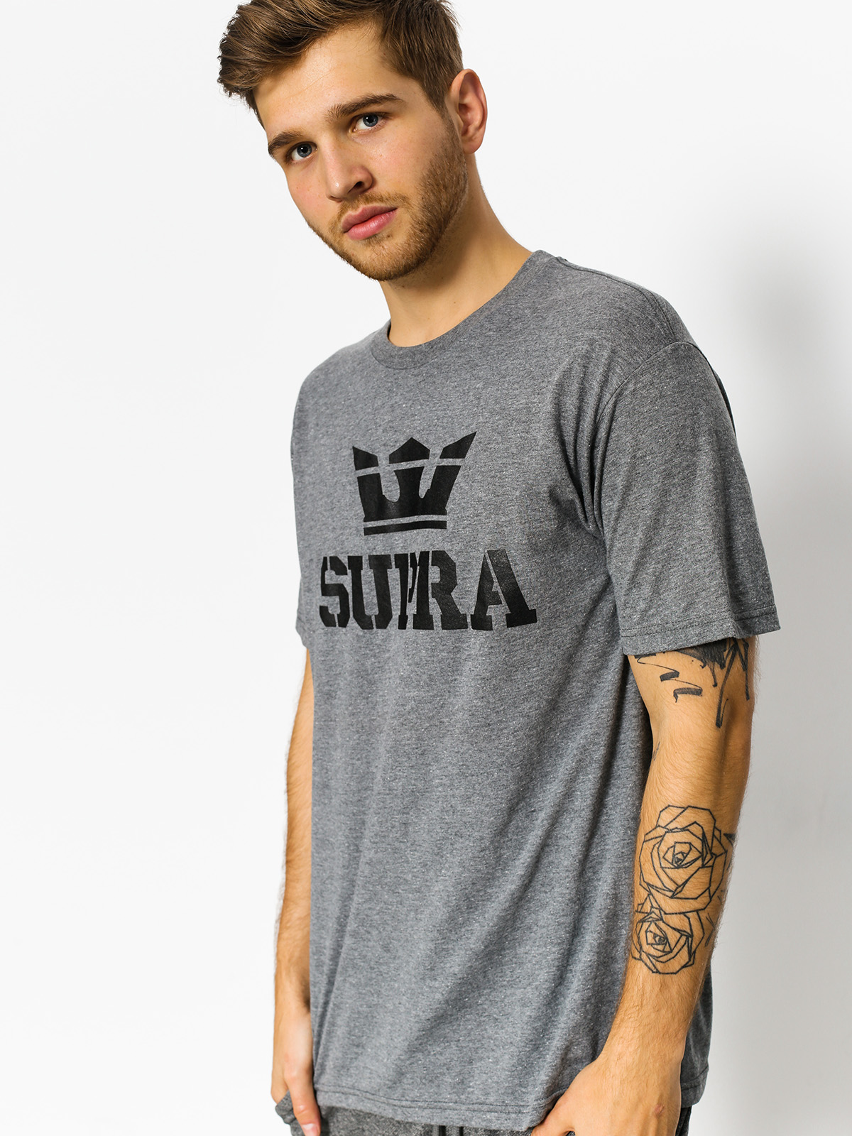 T-shirt Supra Above (grey heather/reflective)