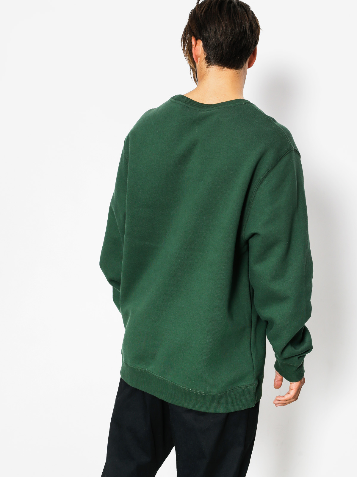 Bluza Stussy Smooth Stock App Crew (dark forest)