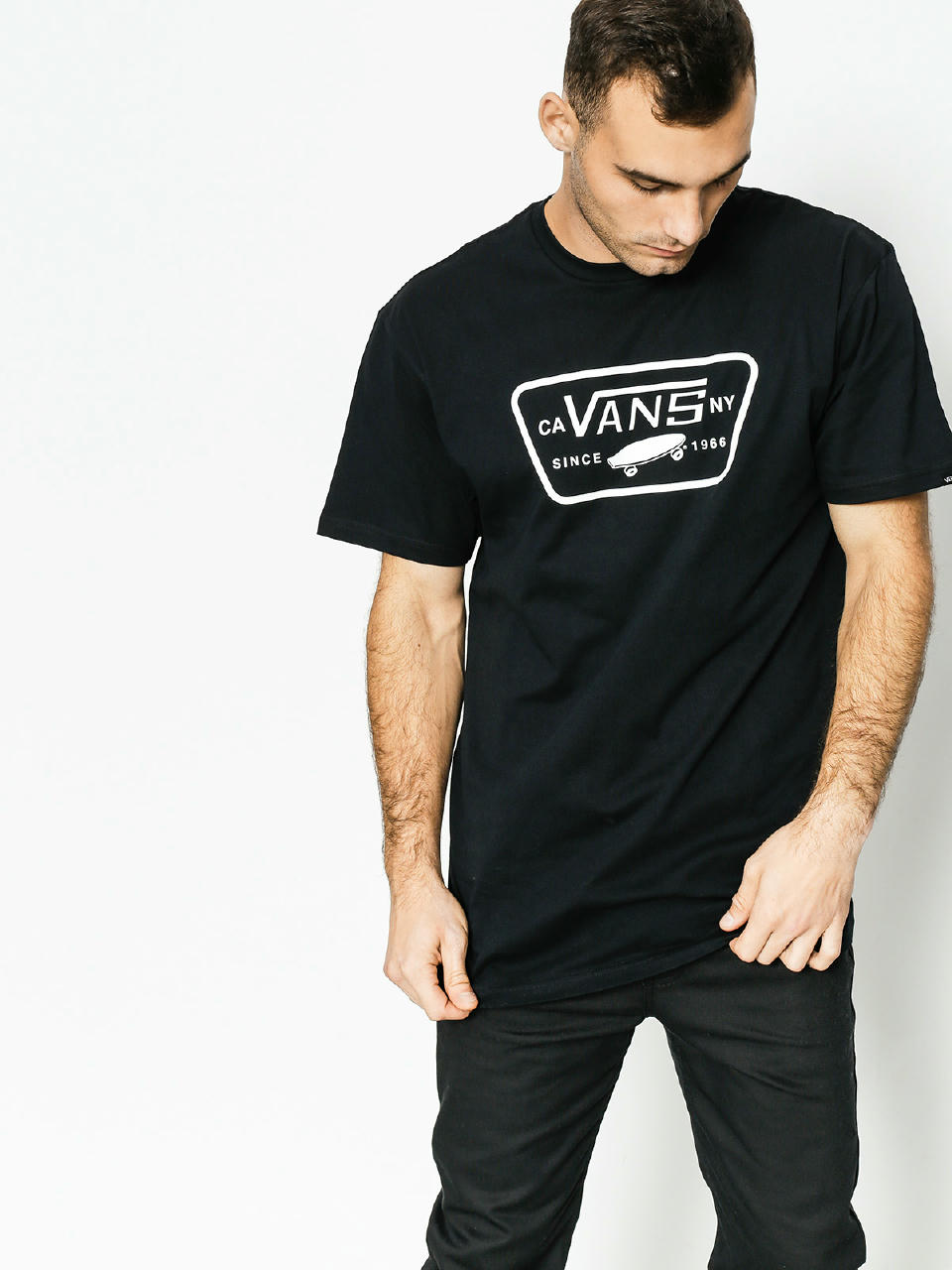 T-shirt Vans Full Patch (black/white)