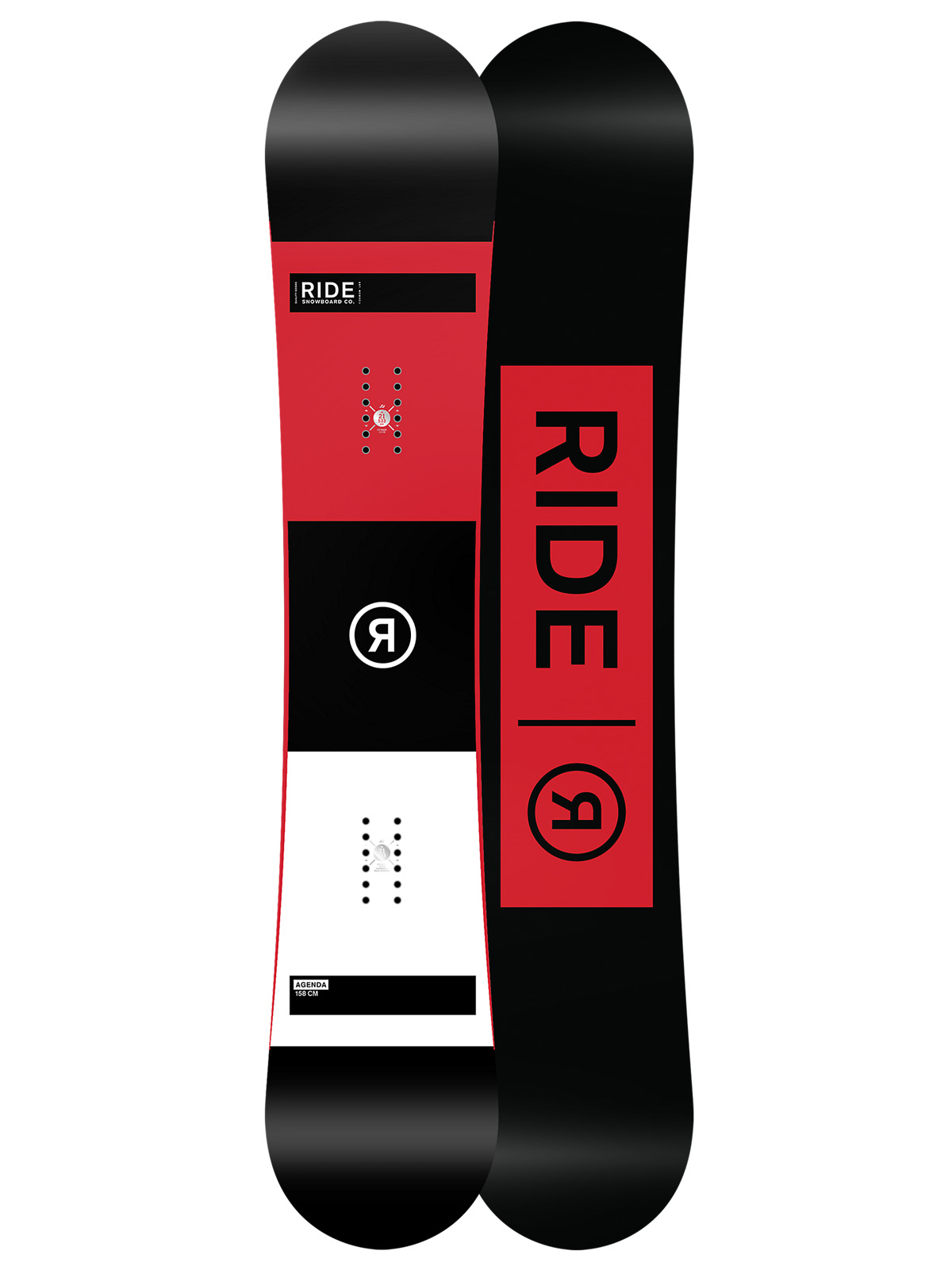 Męska Deska snowboardowa Ride Agenda (black/red)