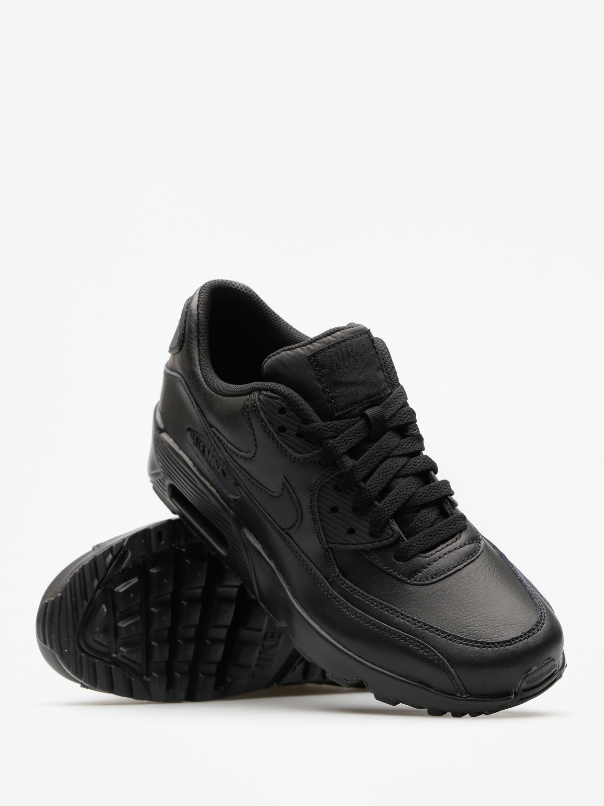 Buty Nike Air Max 90 Leather Gs (black/black)