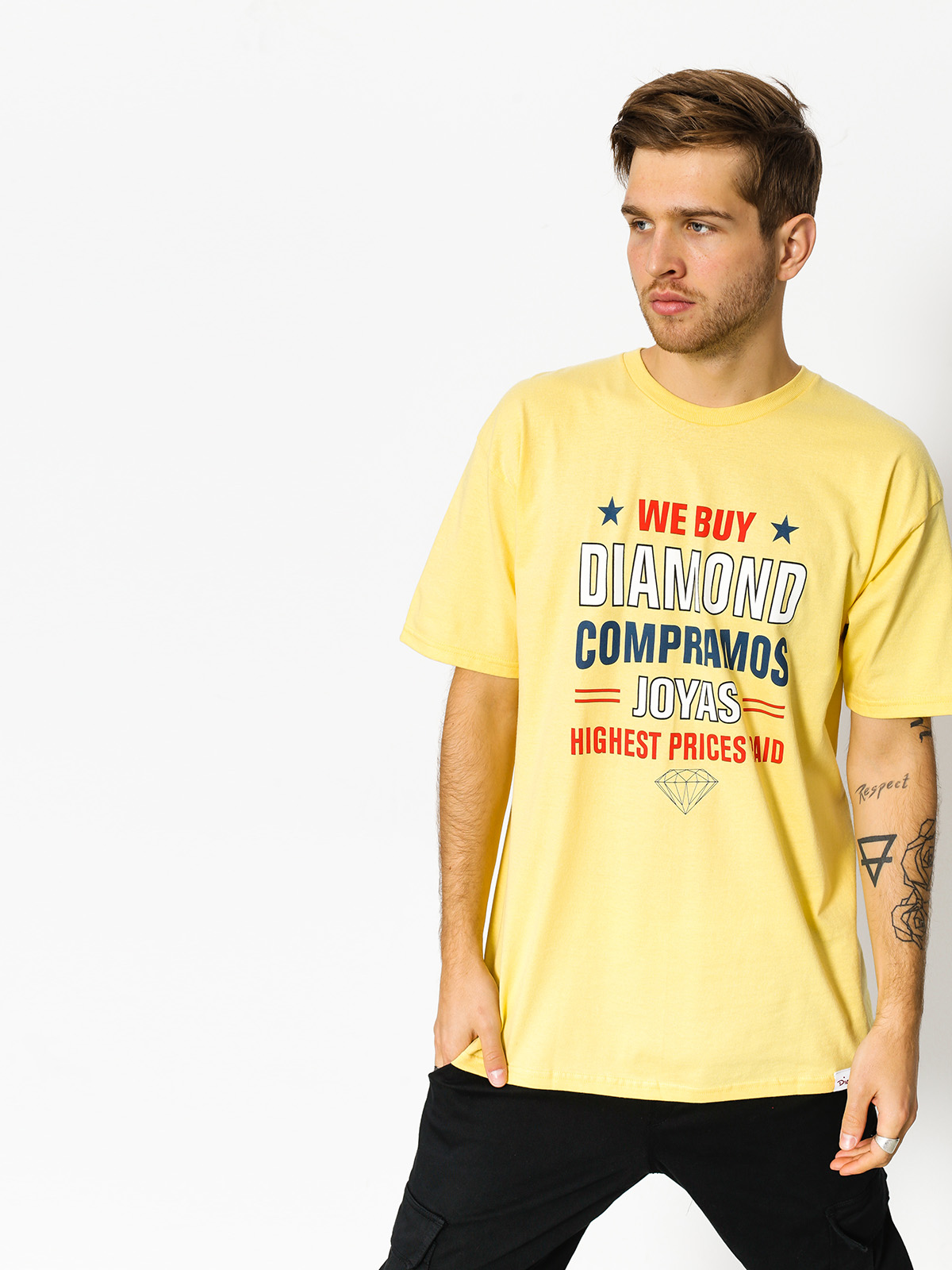 T-shirt Diamond Supply Co. Jewelers Row (banana)