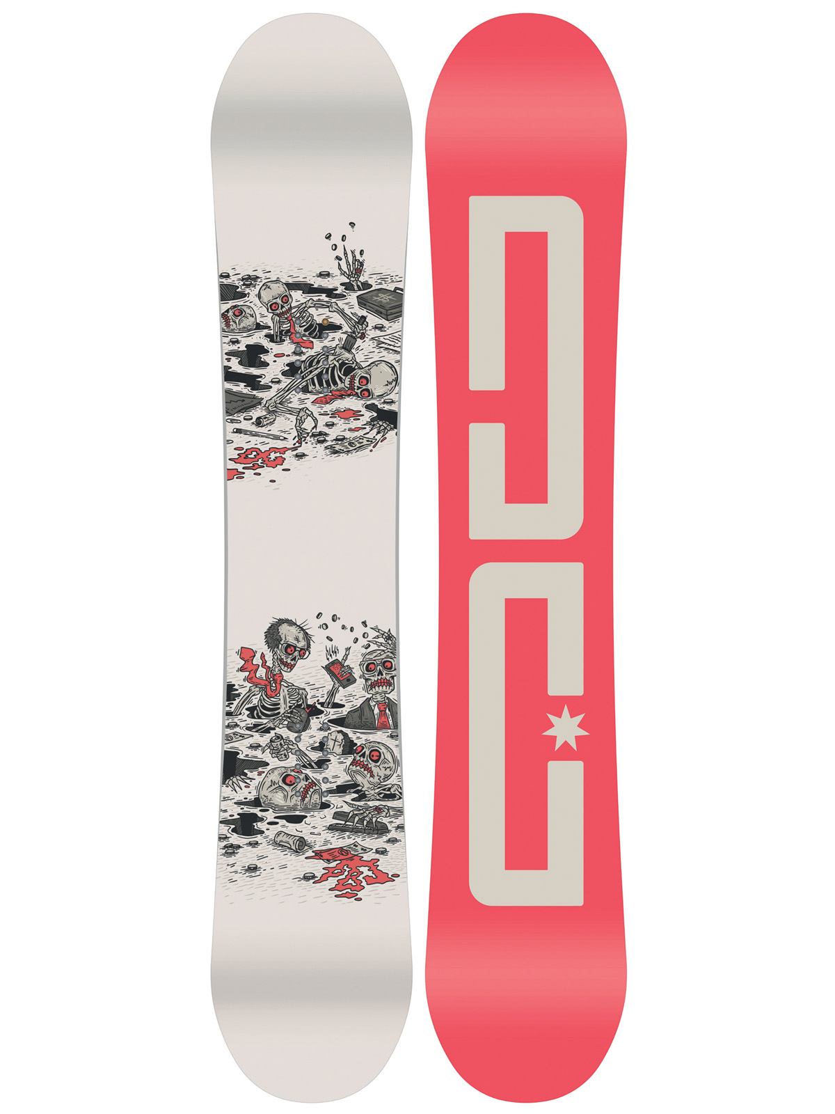 Męska Deska snowboardowa DC Pbj (red/creme)