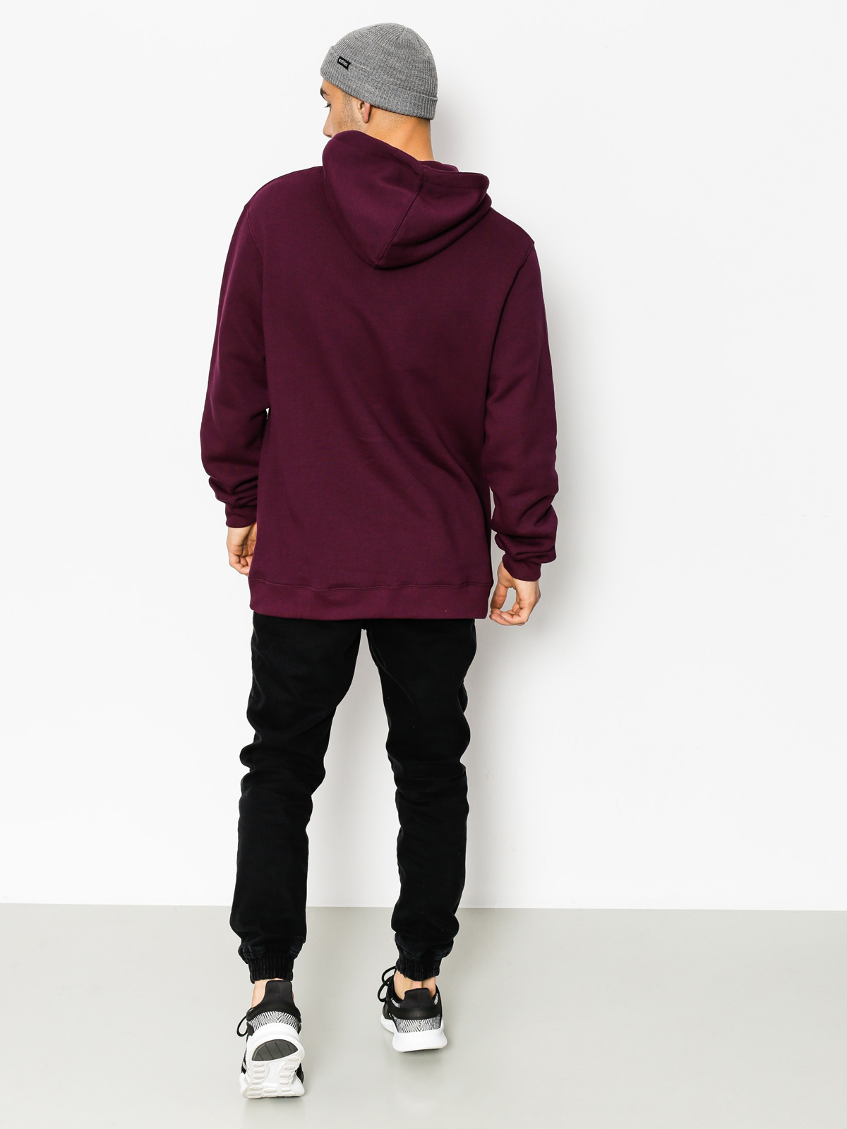 Bluza z kapturem Iriedaily Daily Flag HD (maroon mel)