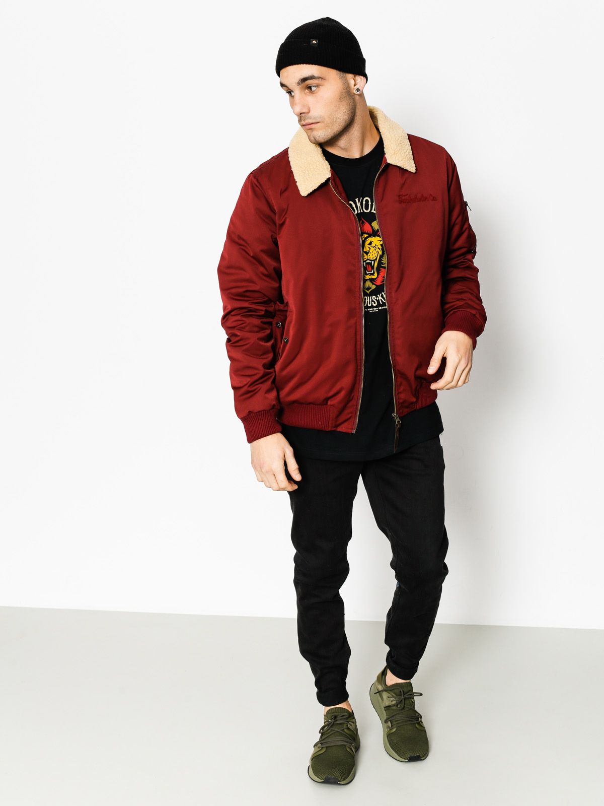 Kurtka Turbokolor Bomber (burgundy)
