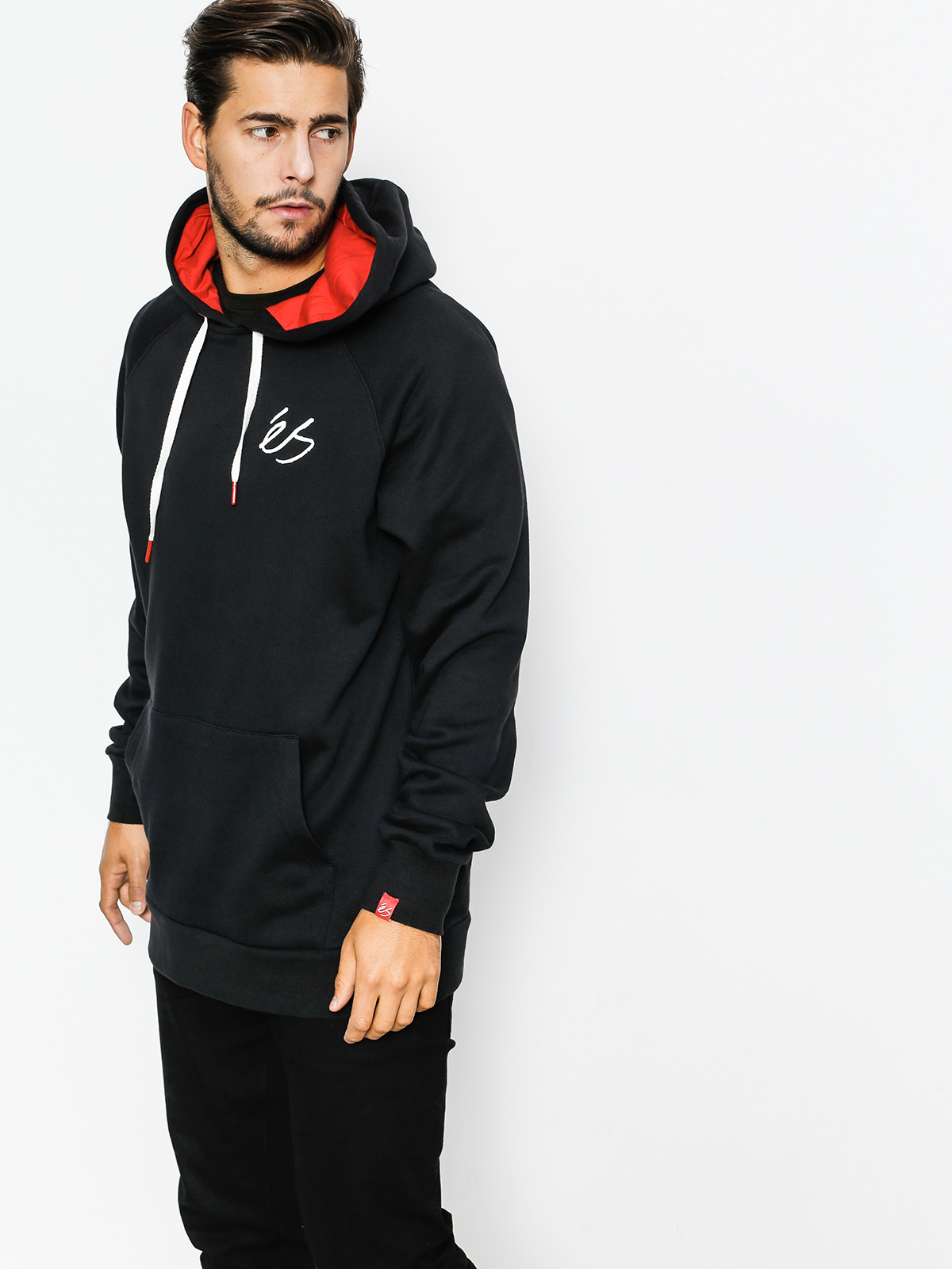 Bluza z kapturem eS Script HD (black)