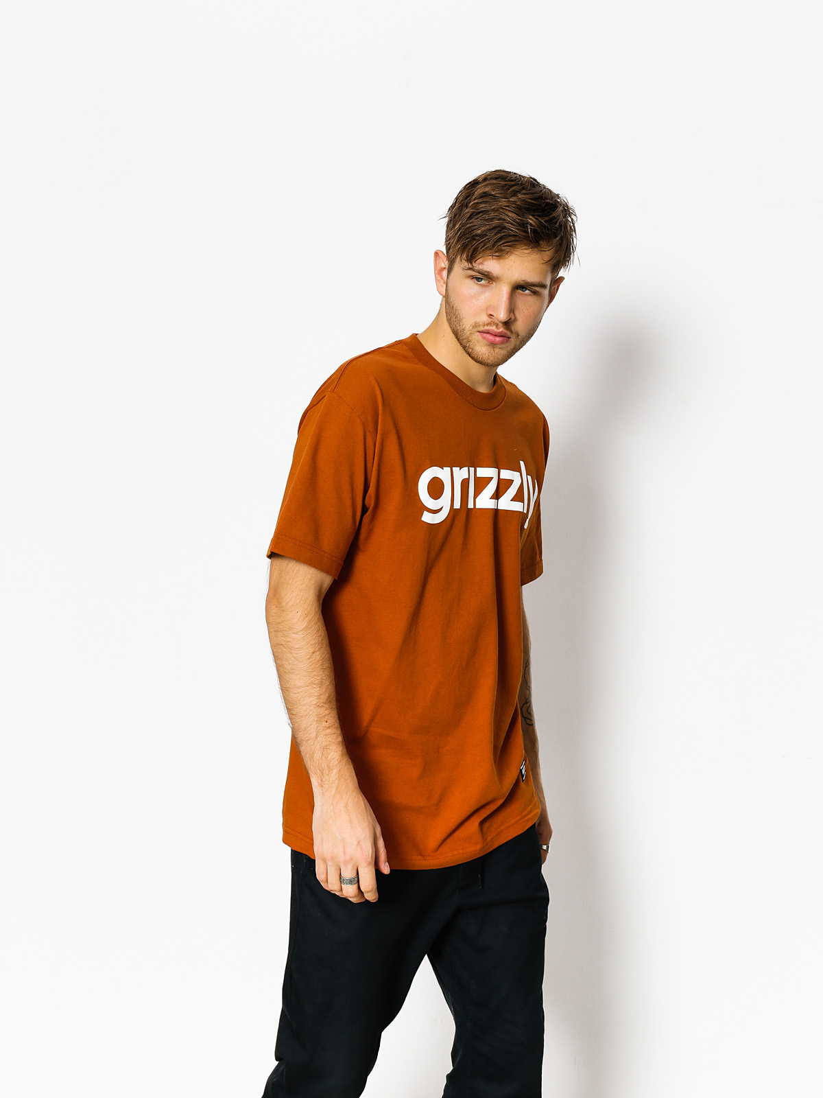 T-shirt Grizzly Griptape Lowercase (texas orange)