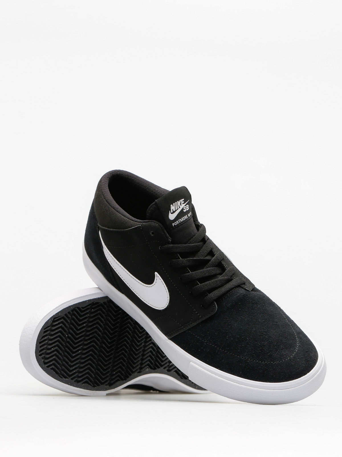 nike sb solarsoft portmore ii mid black