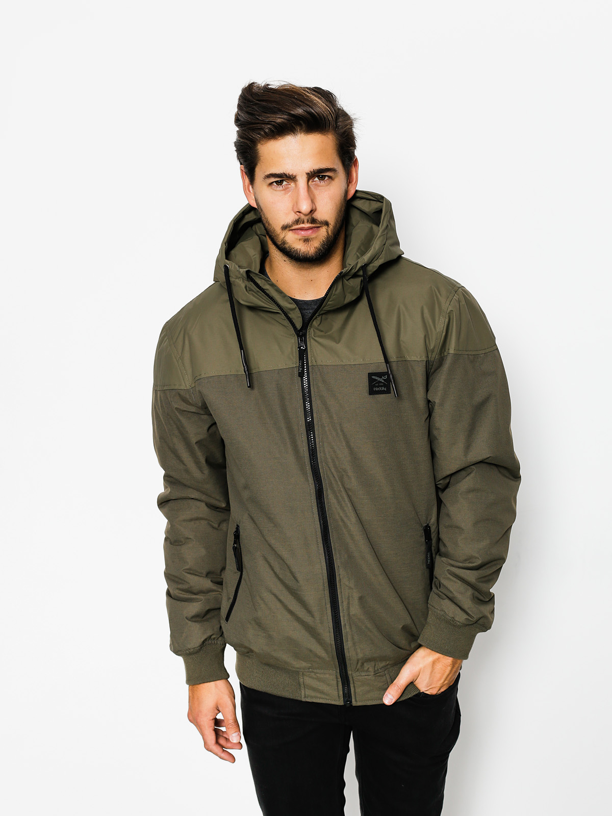 Kurtka Iriedaily Insulaner Mel (olive grey)