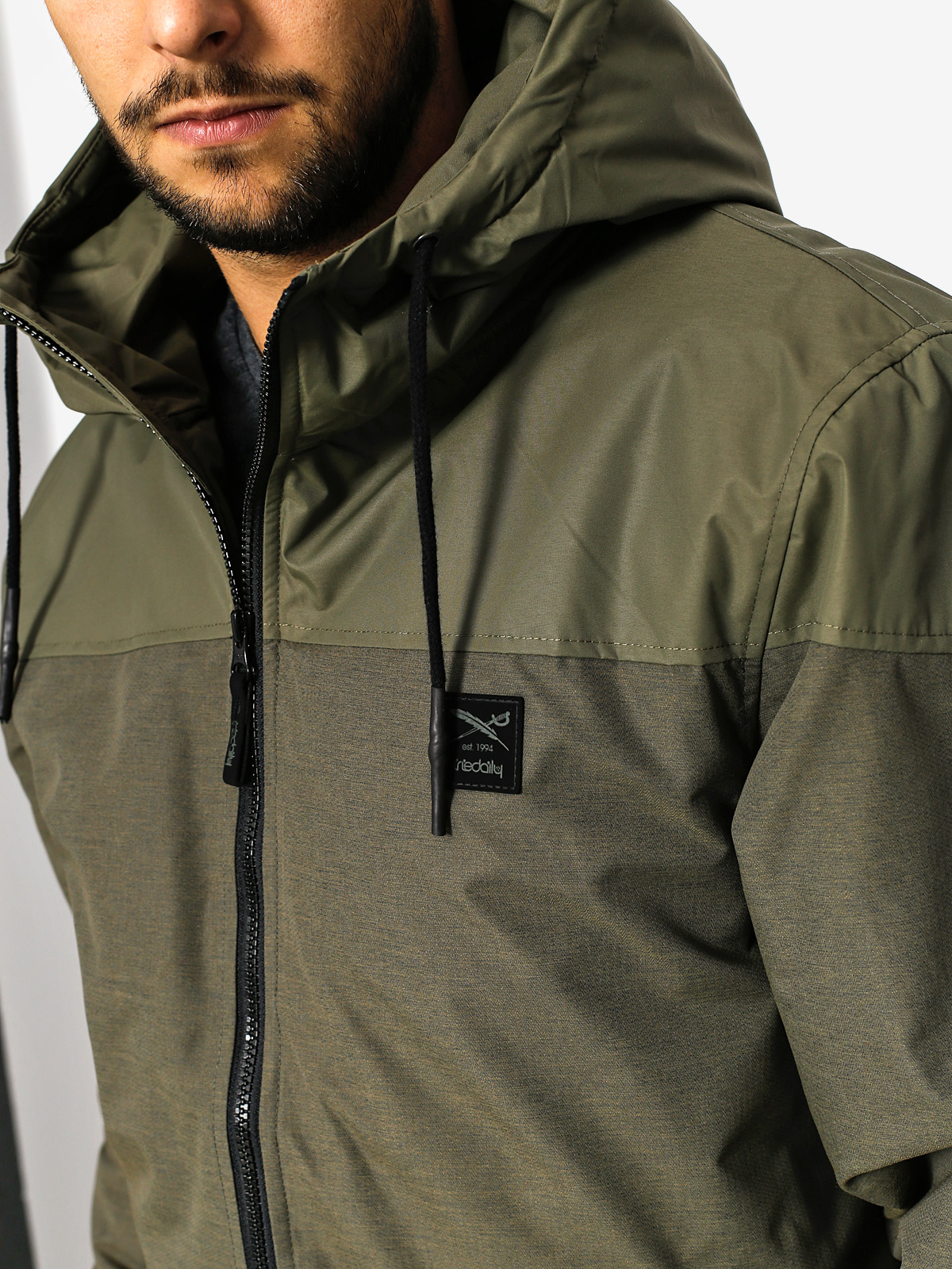 Kurtka Iriedaily Insulaner Mel (olive grey)