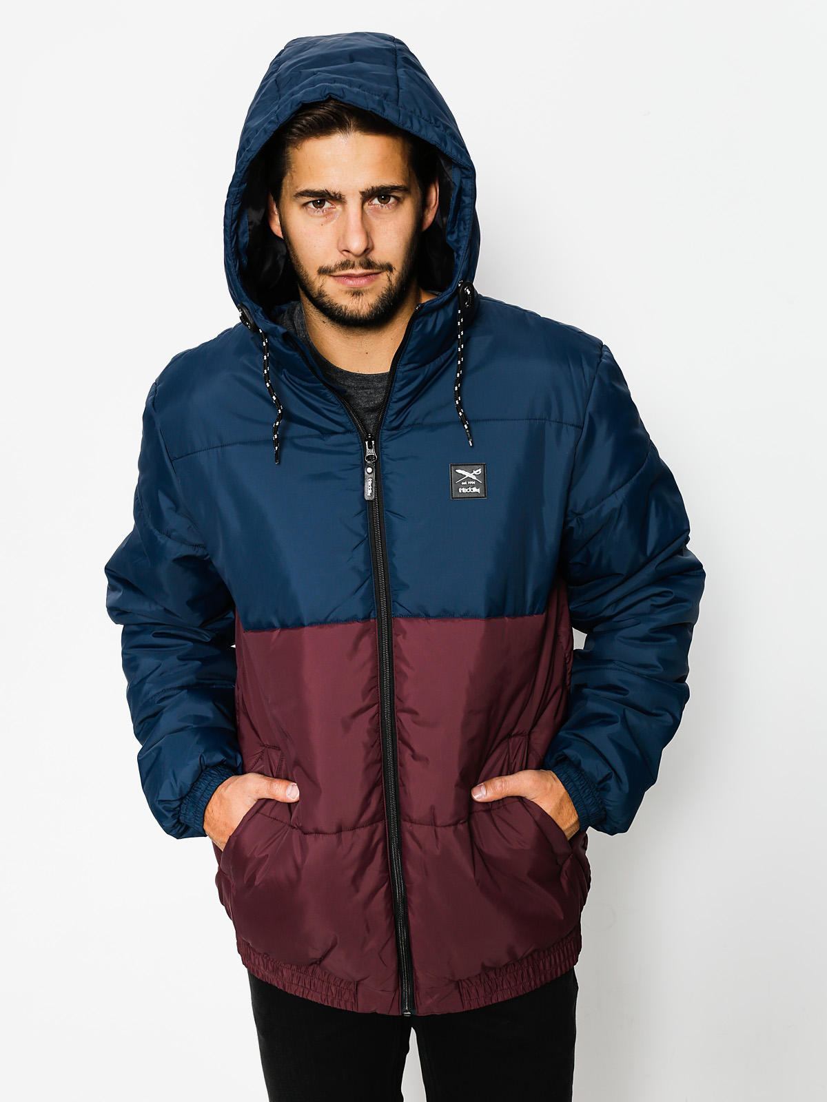 Kurtka Iriedaily Stagger Hood (navy red)